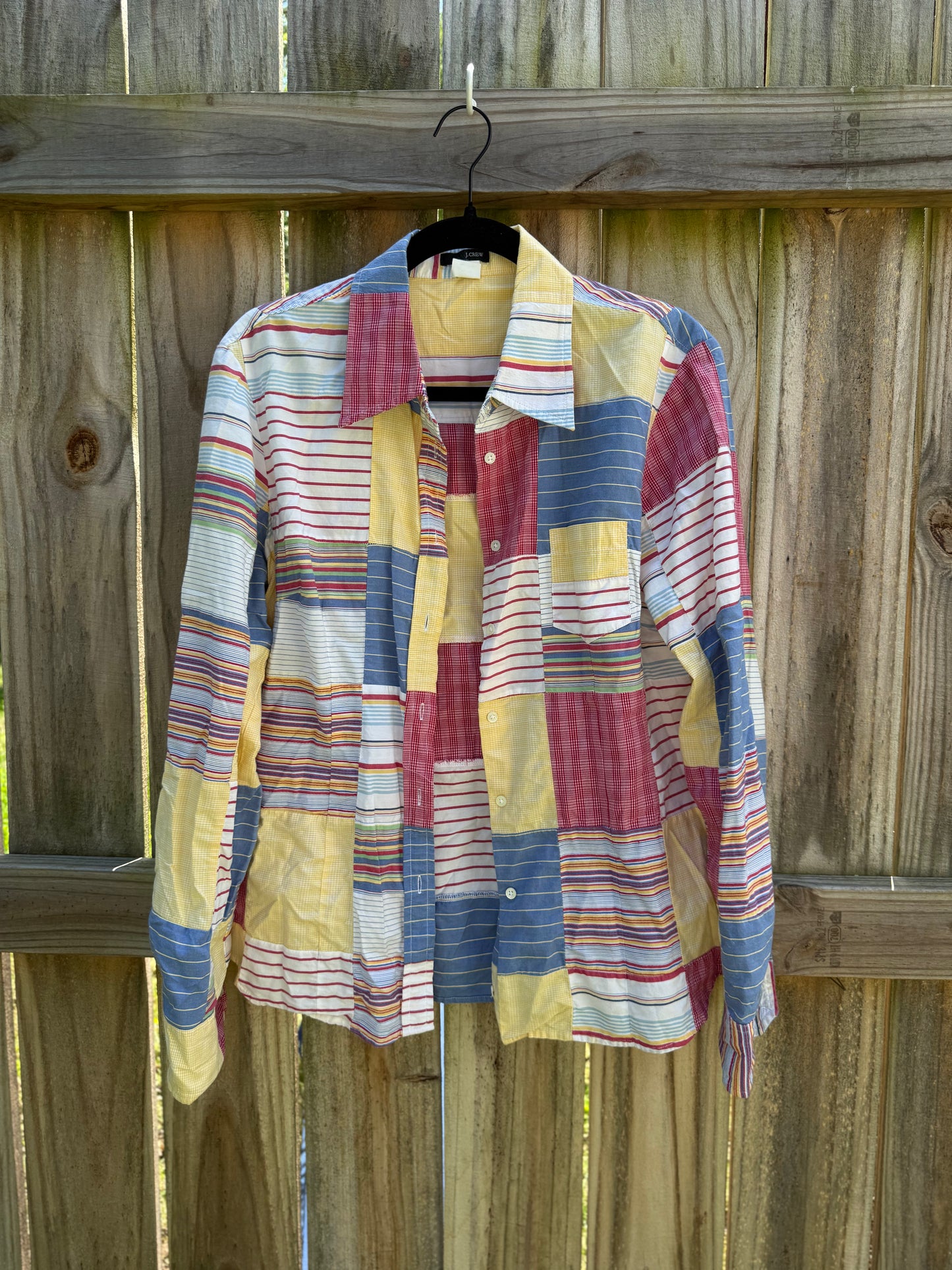 J.Crew Patchwork Cotton Shirt - Nautical - Fishermancore