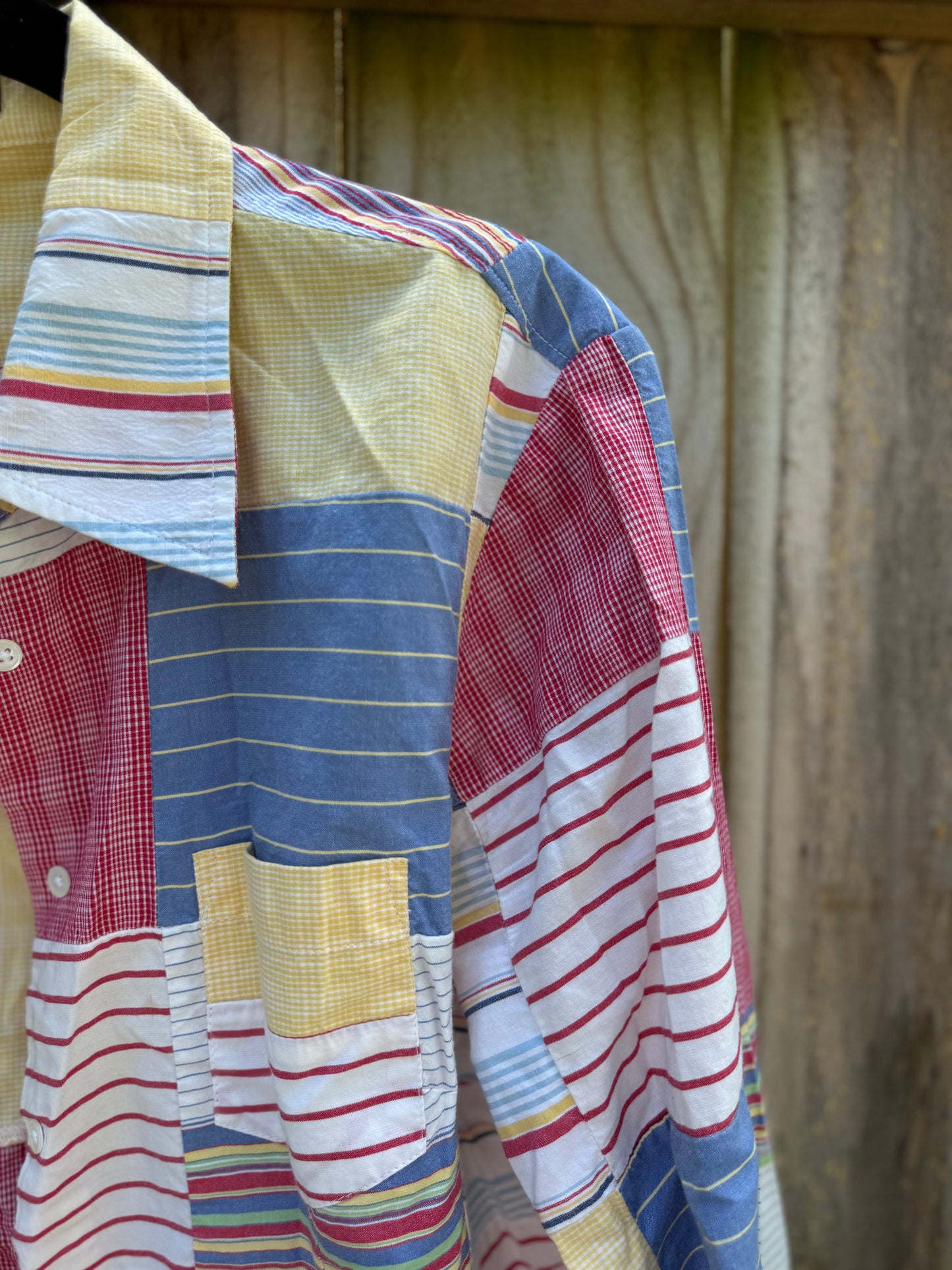 J.Crew Patchwork Cotton Shirt - Nautical - Fishermancore