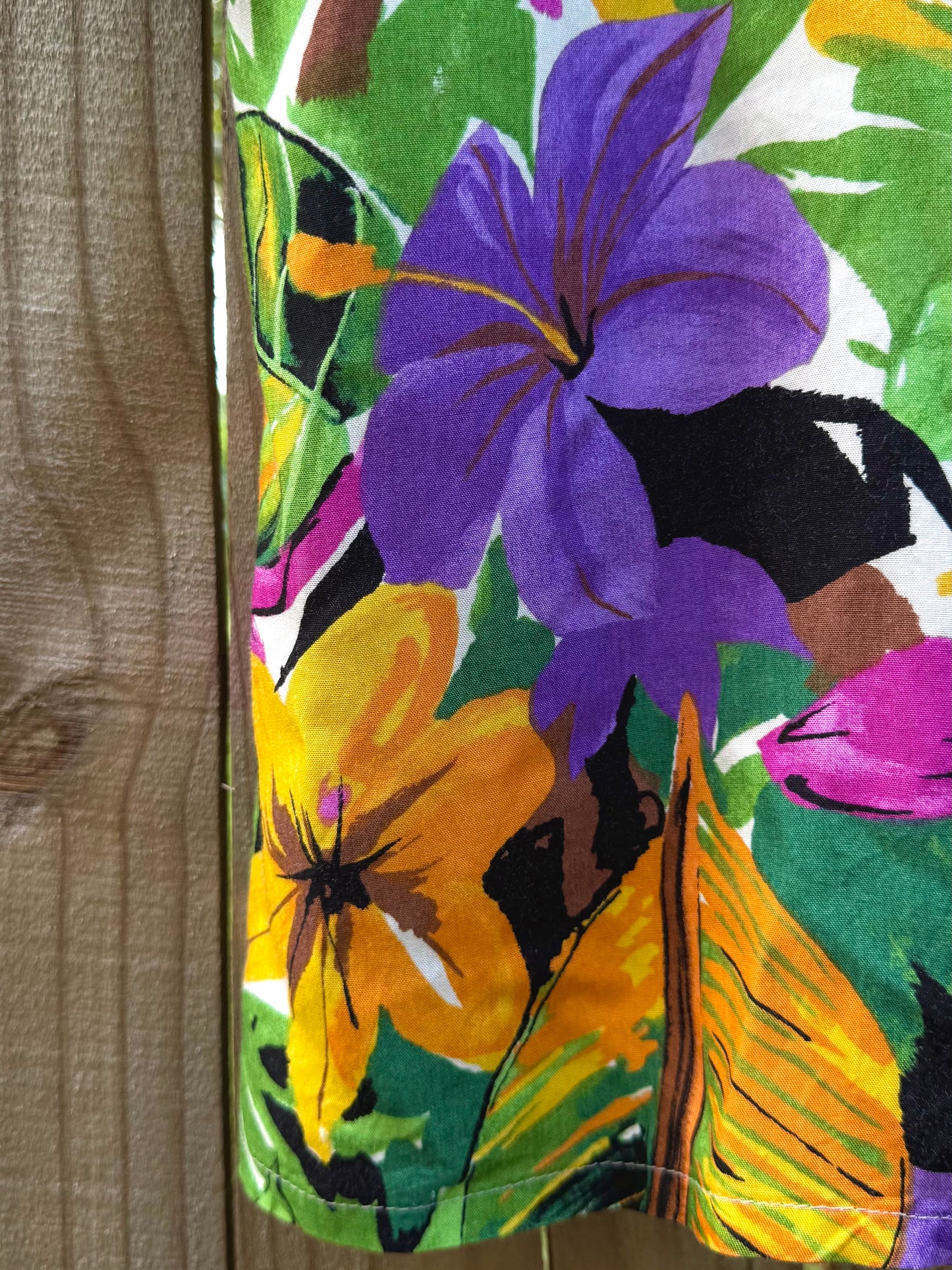 Vintage Pendleton Petite Hawaiian Floral Button-Up Shirt