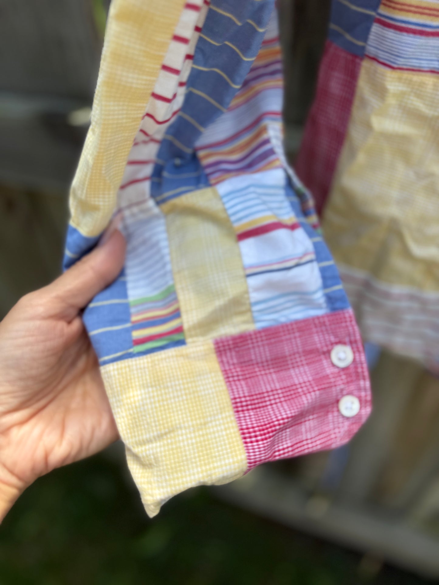 J.Crew Patchwork Cotton Shirt - Nautical - Fishermancore