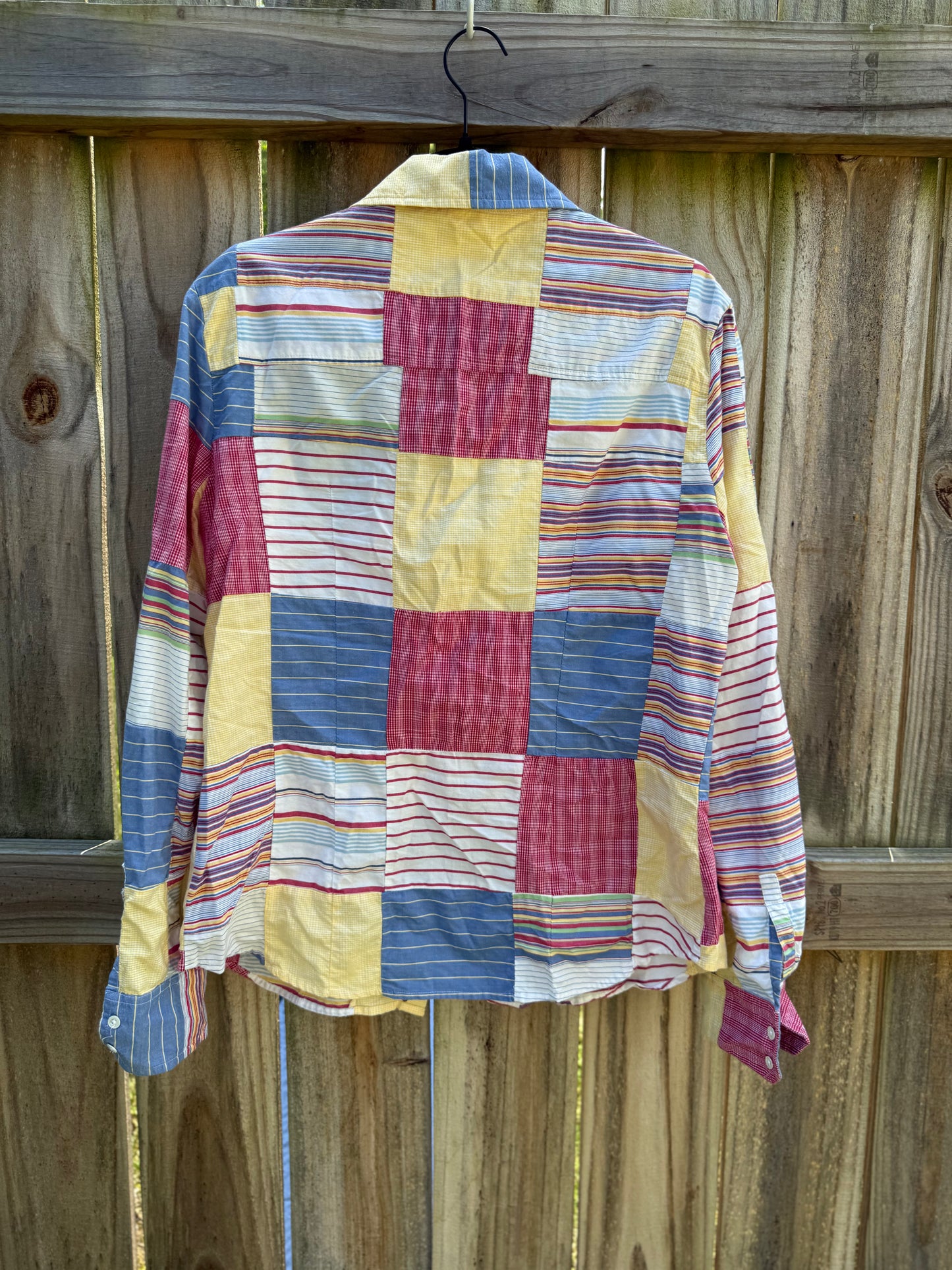 J.Crew Patchwork Cotton Shirt - Nautical - Fishermancore