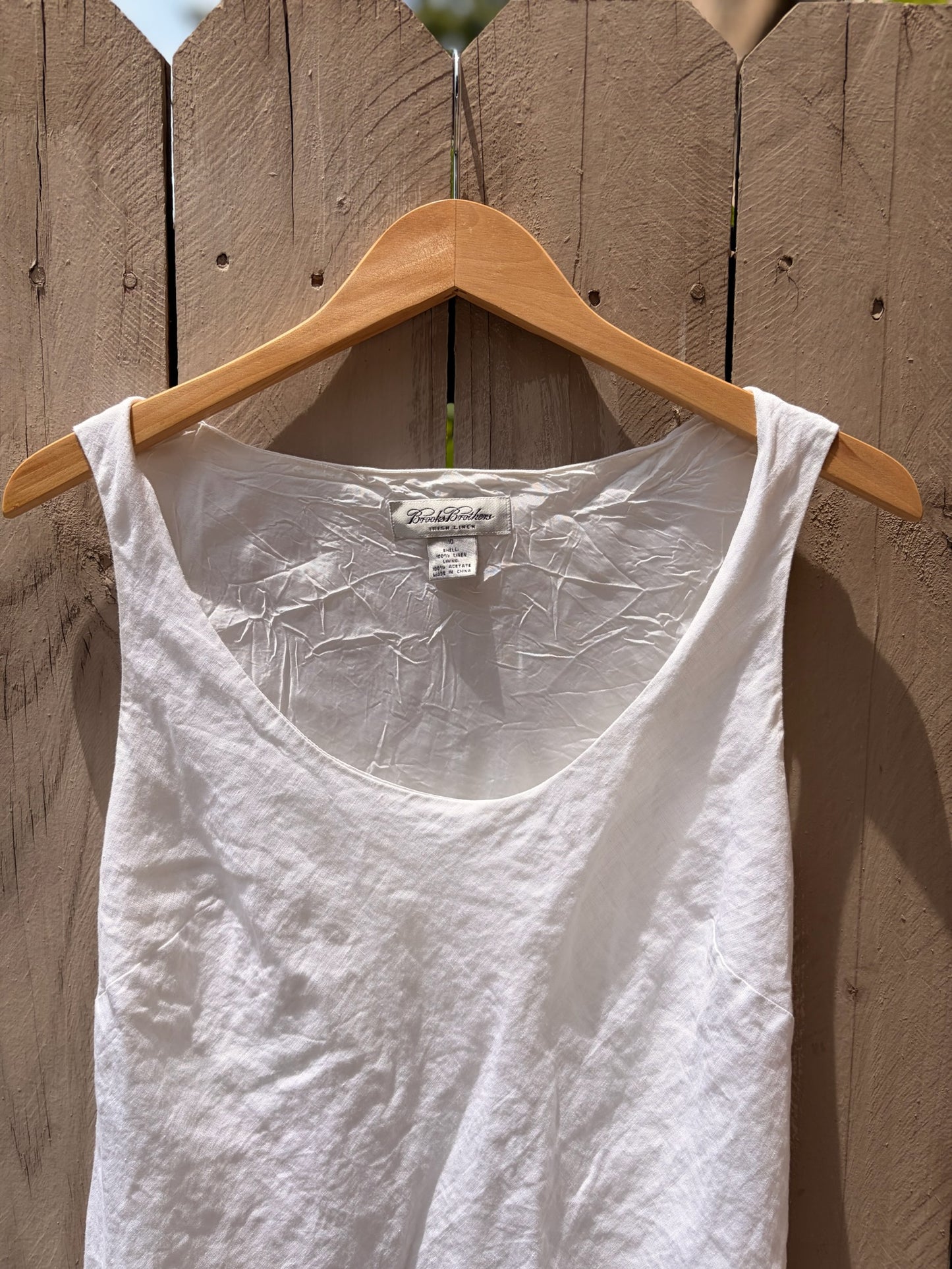 Reworked Brooks Brothers Irish Linen Dress