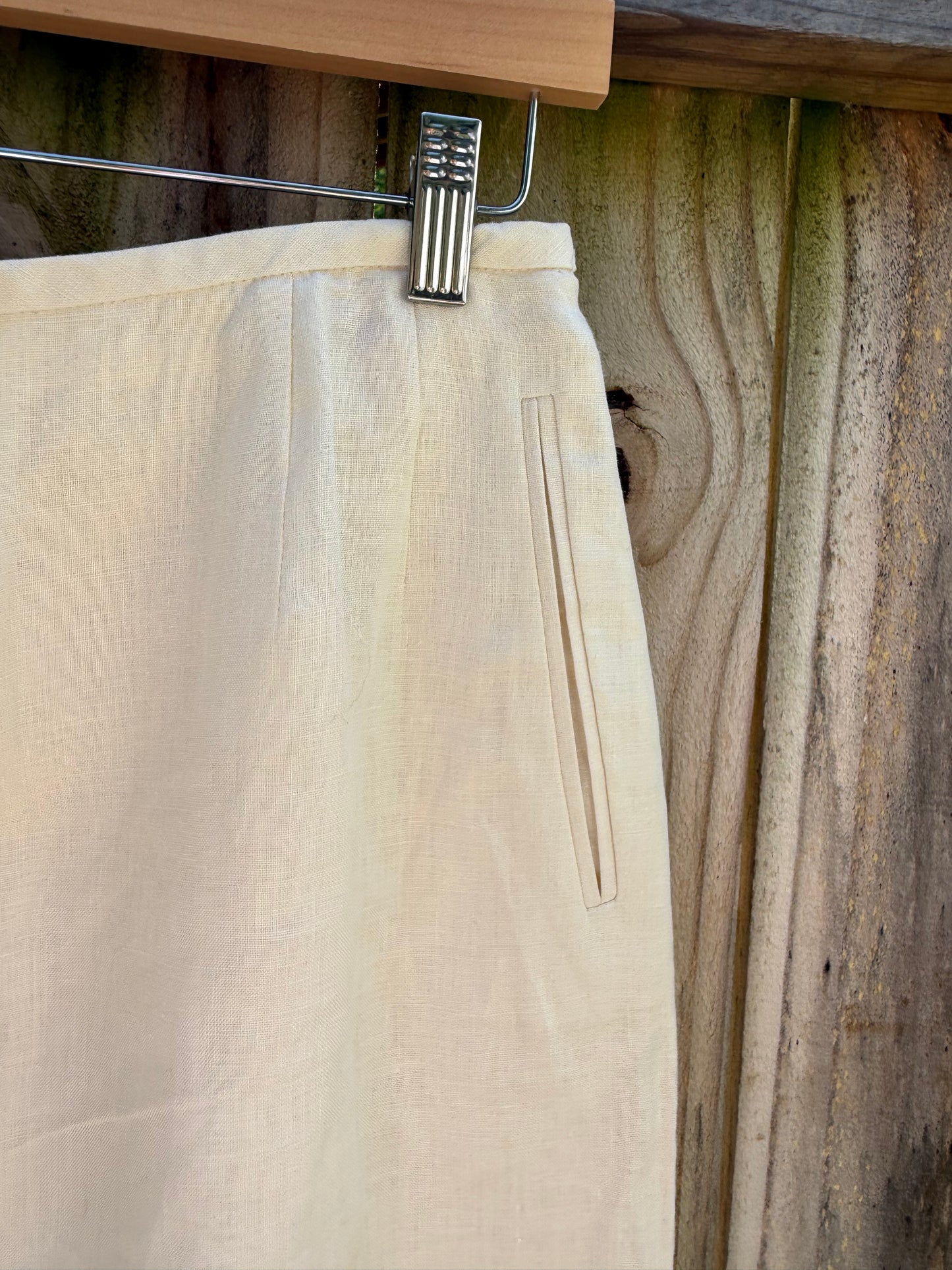 Liz Claiborne Collection Linen Midi Skirt