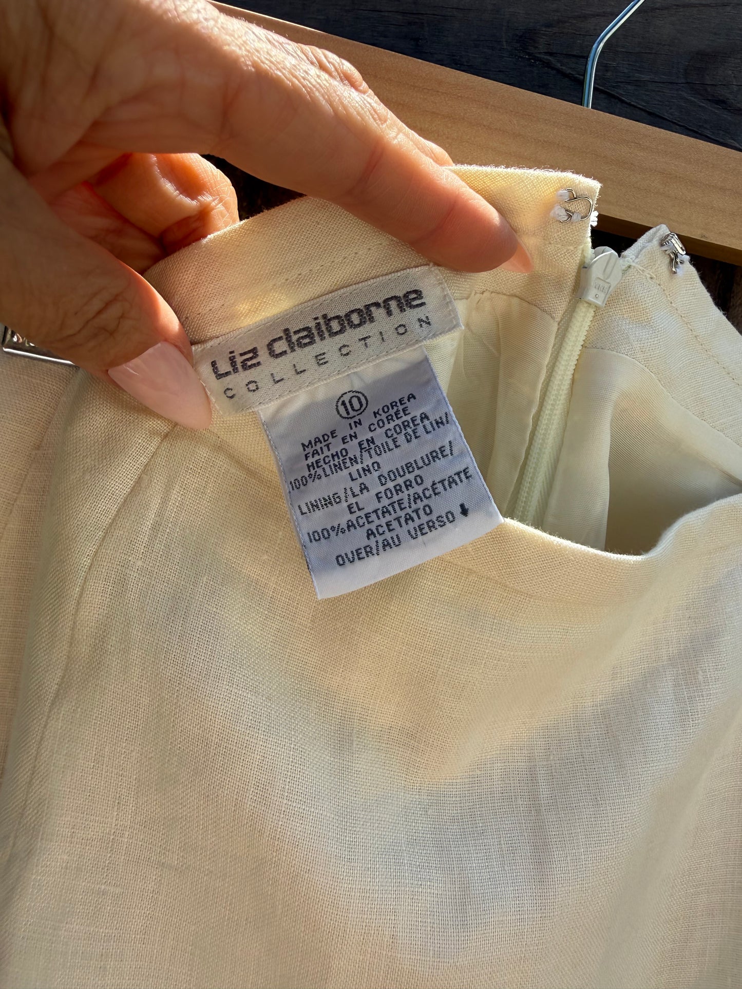 Liz Claiborne Collection Linen Midi Skirt