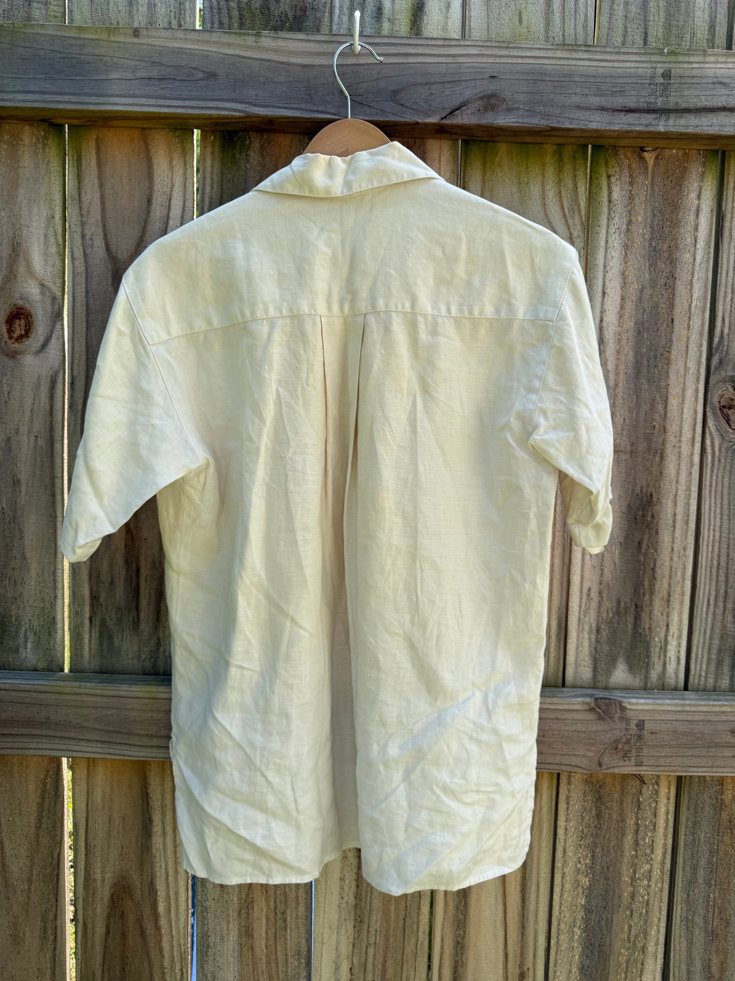 Vintage Breeches 100% Linen Camp Shirt