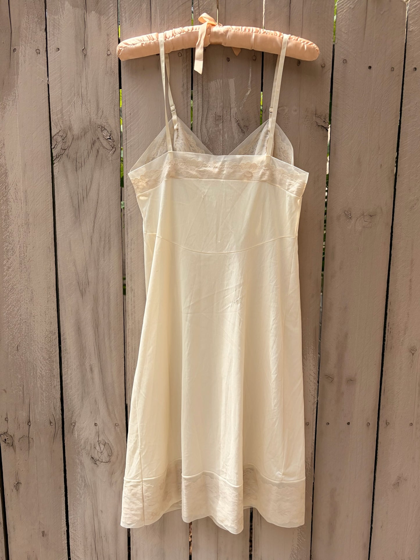 Vintage Vanity Fair Lace Slip Dress