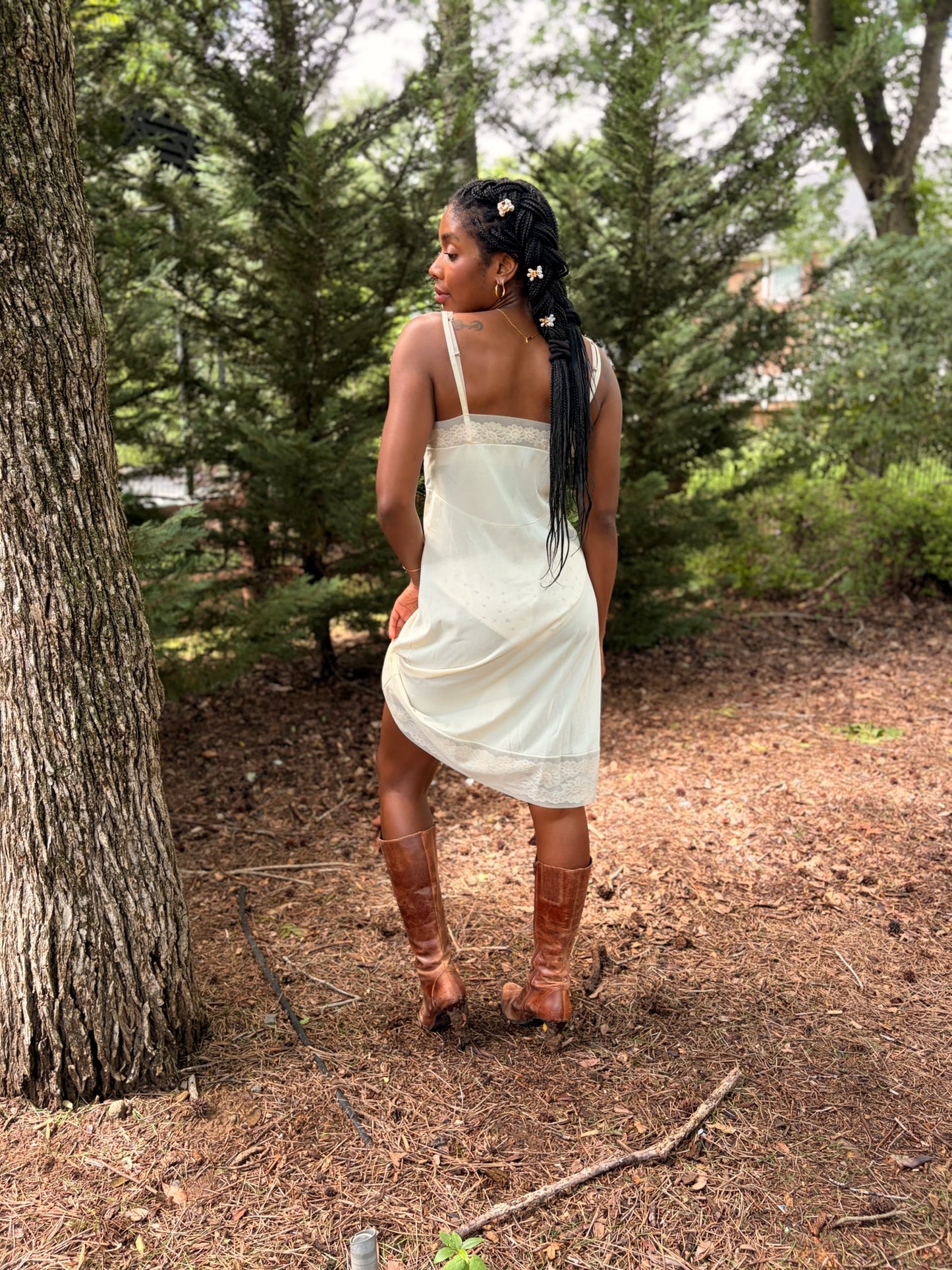 Vintage Vanity Fair Lace Slip Dress