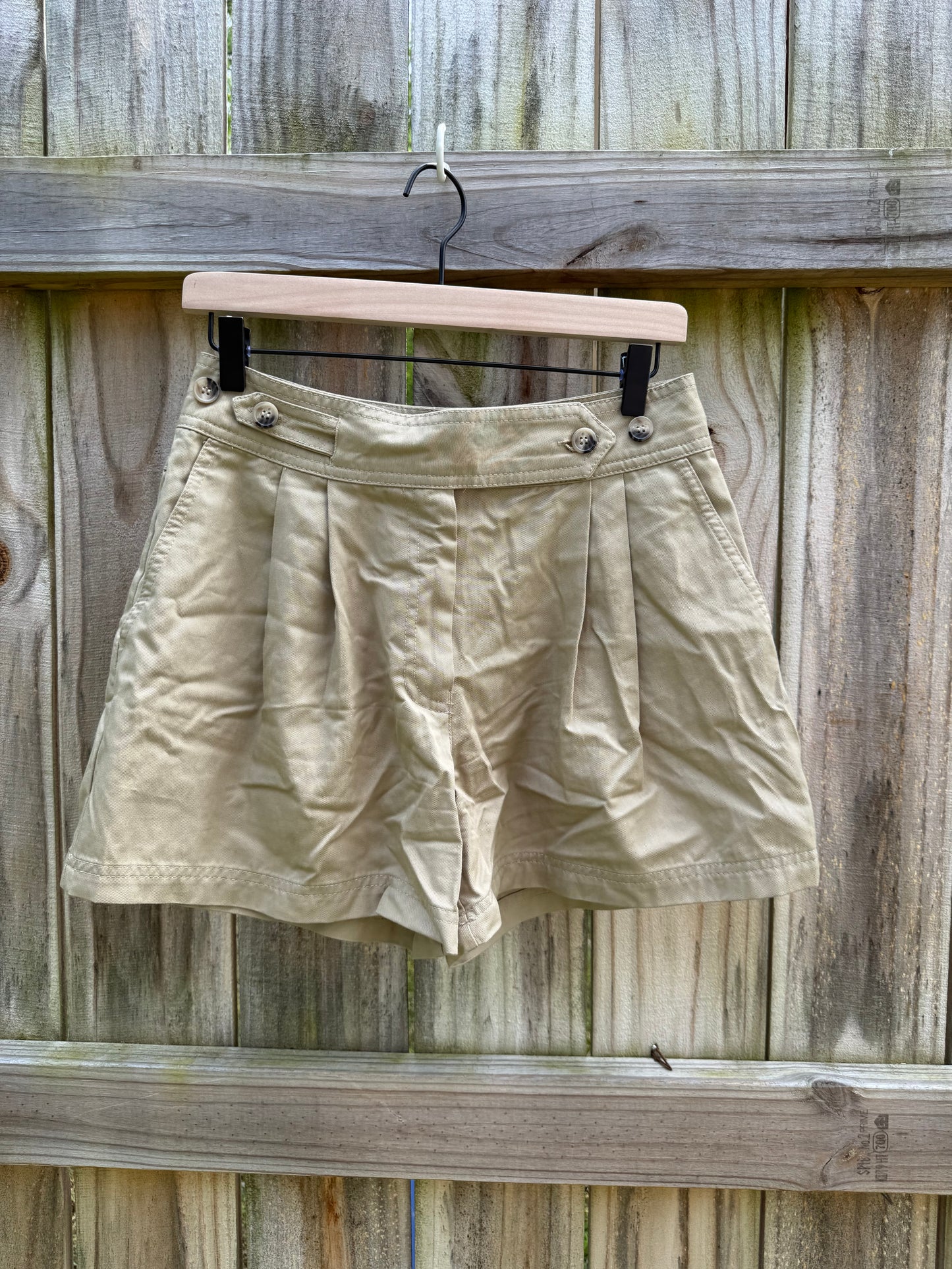 Zara Khaki Sailor Shorts Small
