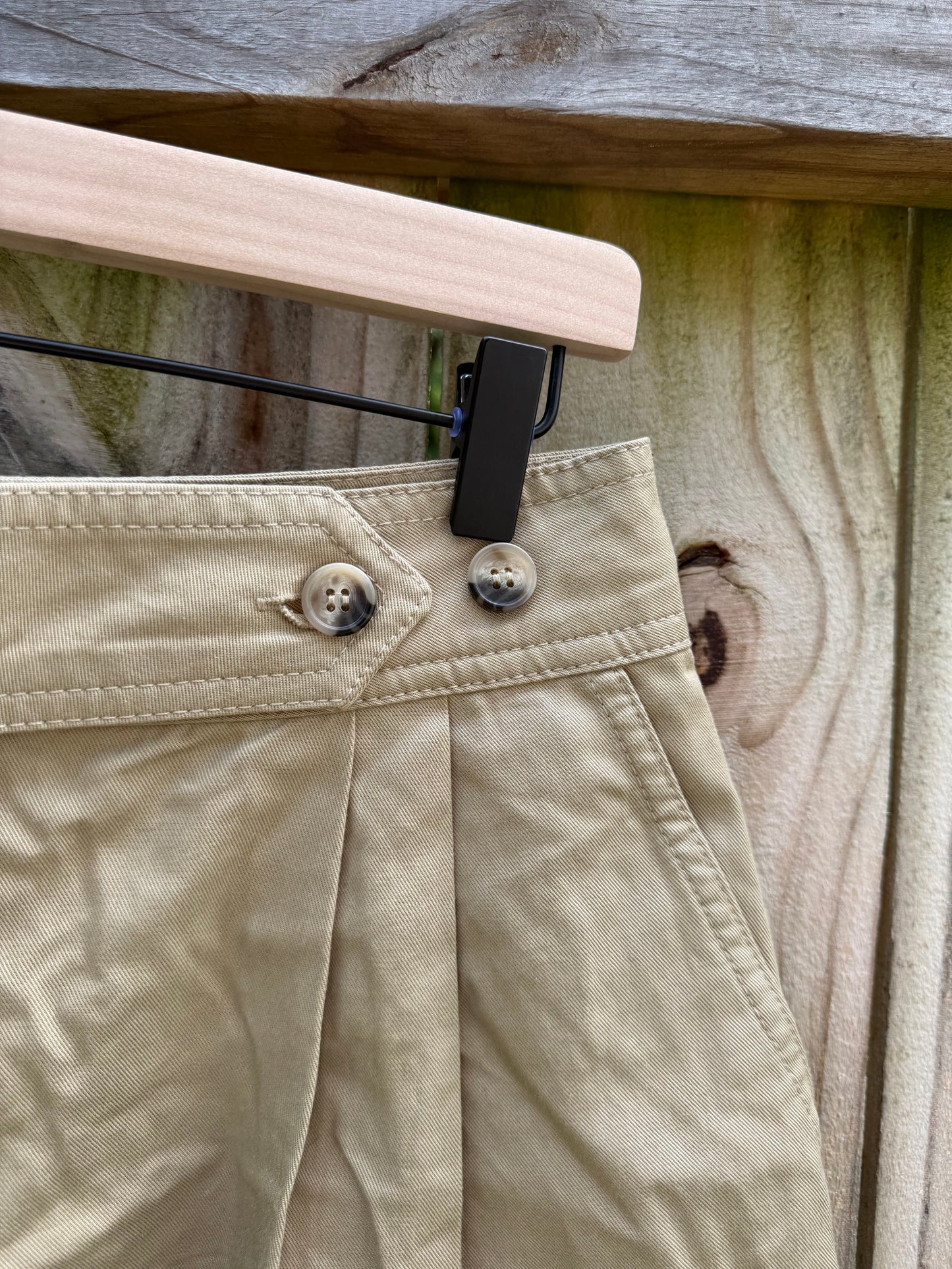 Zara Khaki Sailor Shorts Small