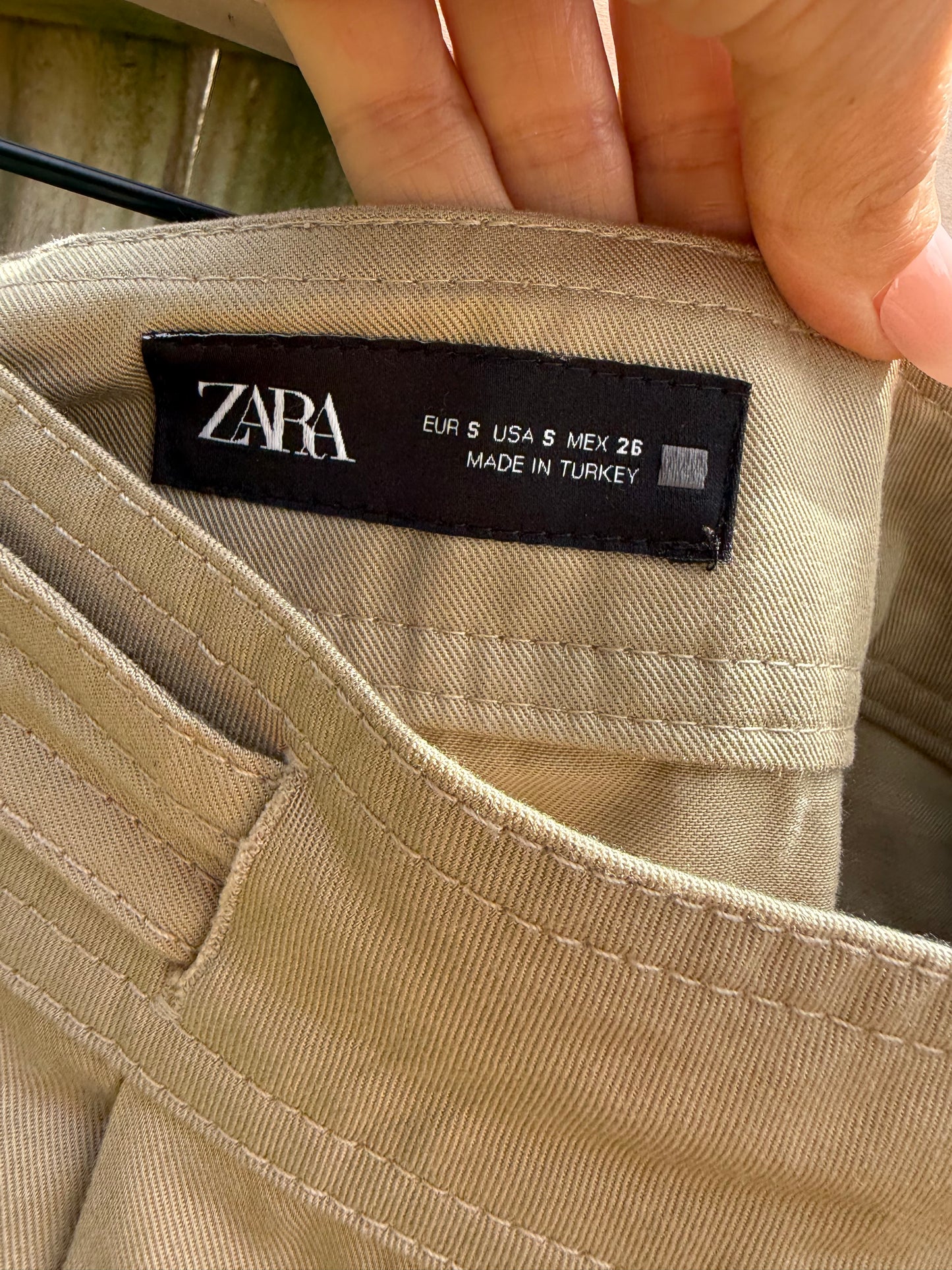 Zara Khaki Sailor Shorts Small