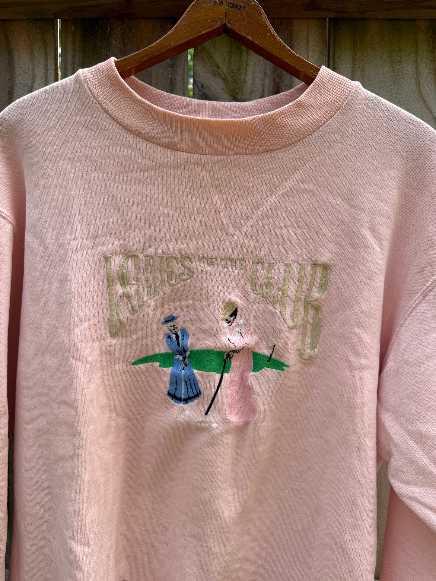 Vintage Ladies of the Club Embroidered Sweatshirt - Preppy