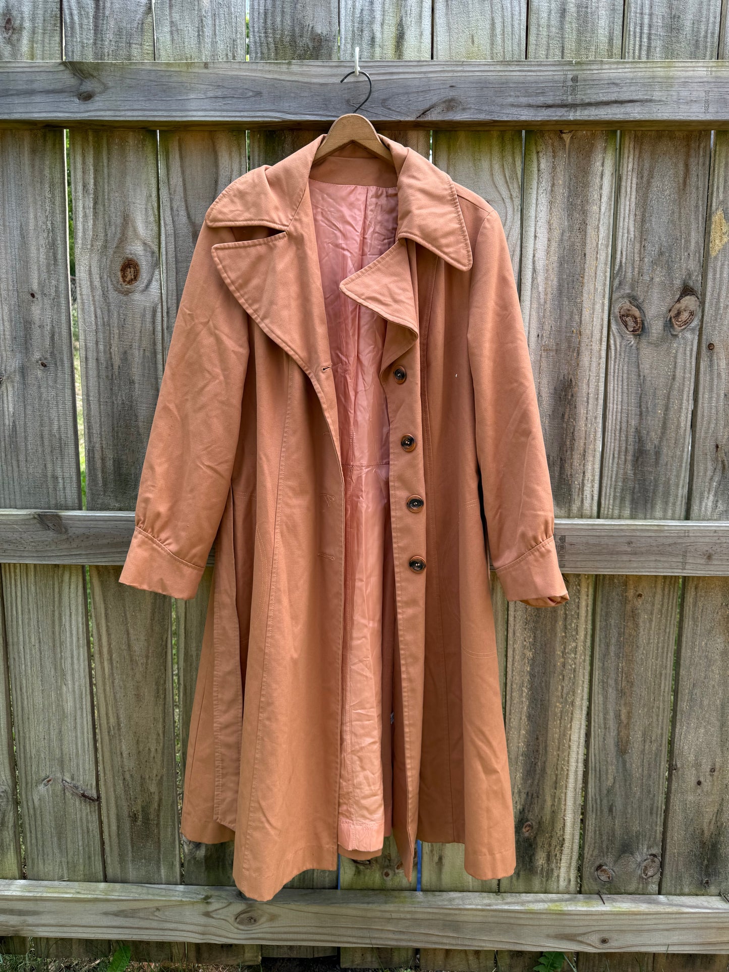 Vintage Cinnamon Trench Coat