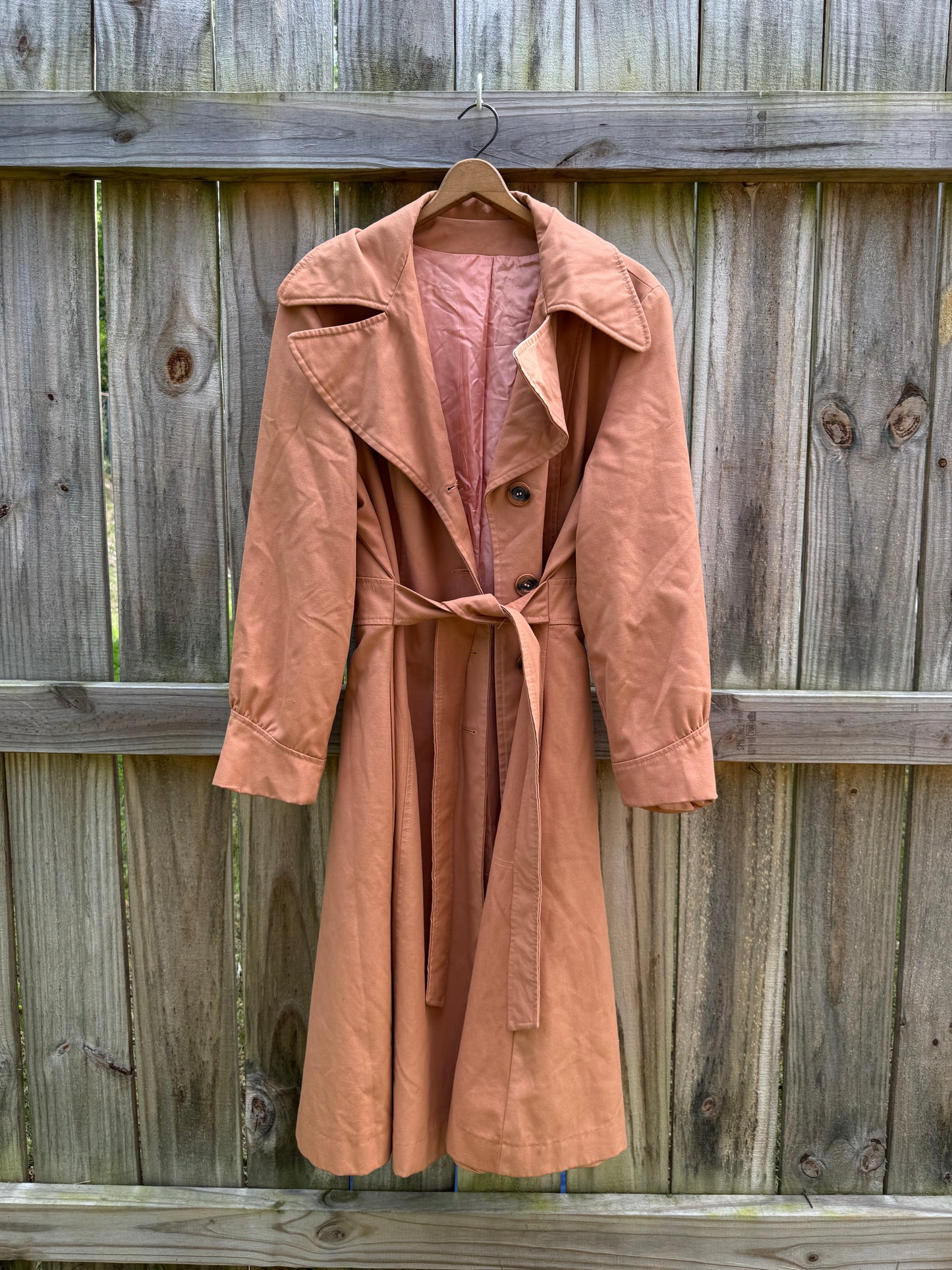 Vintage Cinnamon Trench Coat