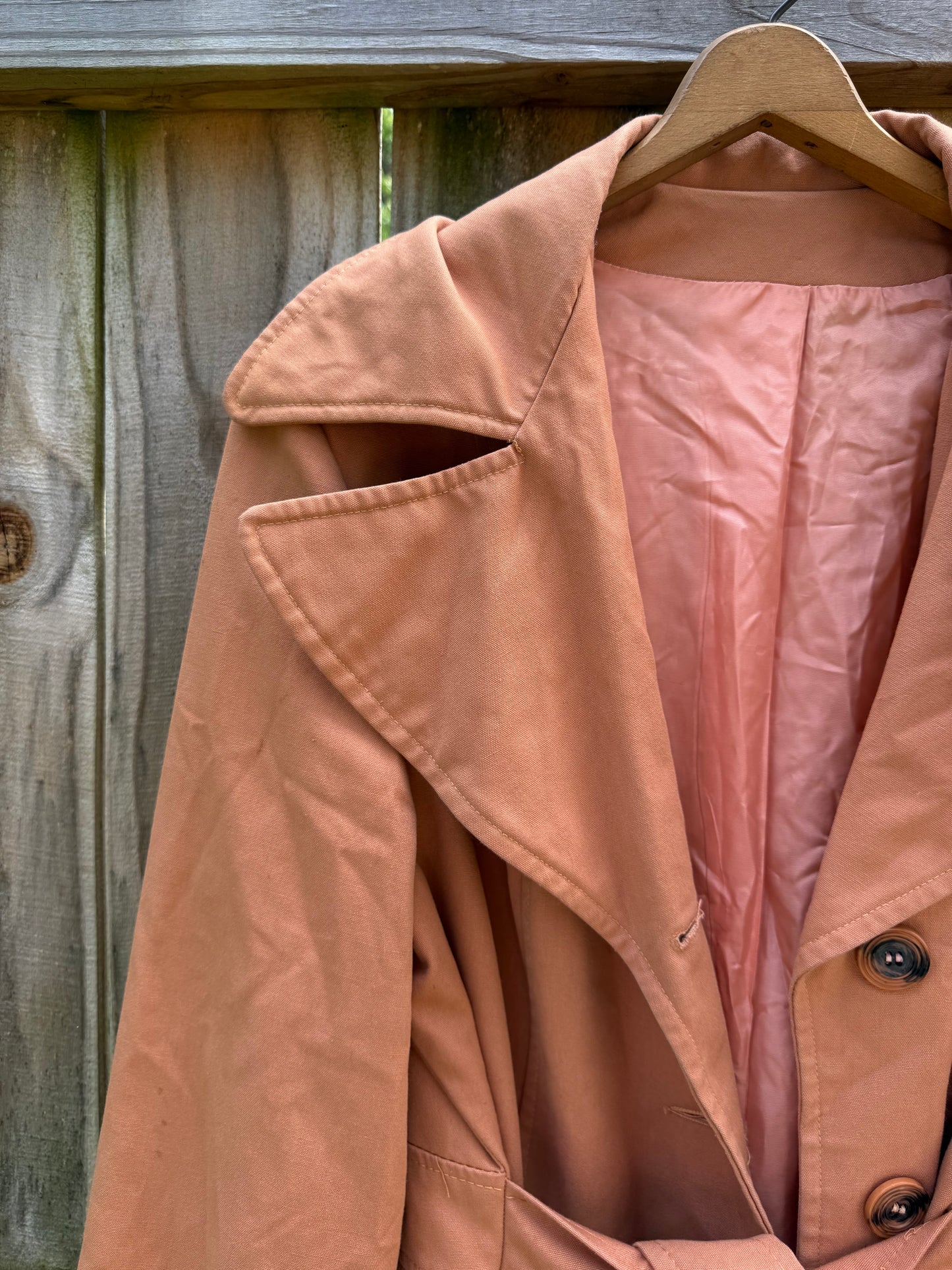 Vintage Cinnamon Trench Coat
