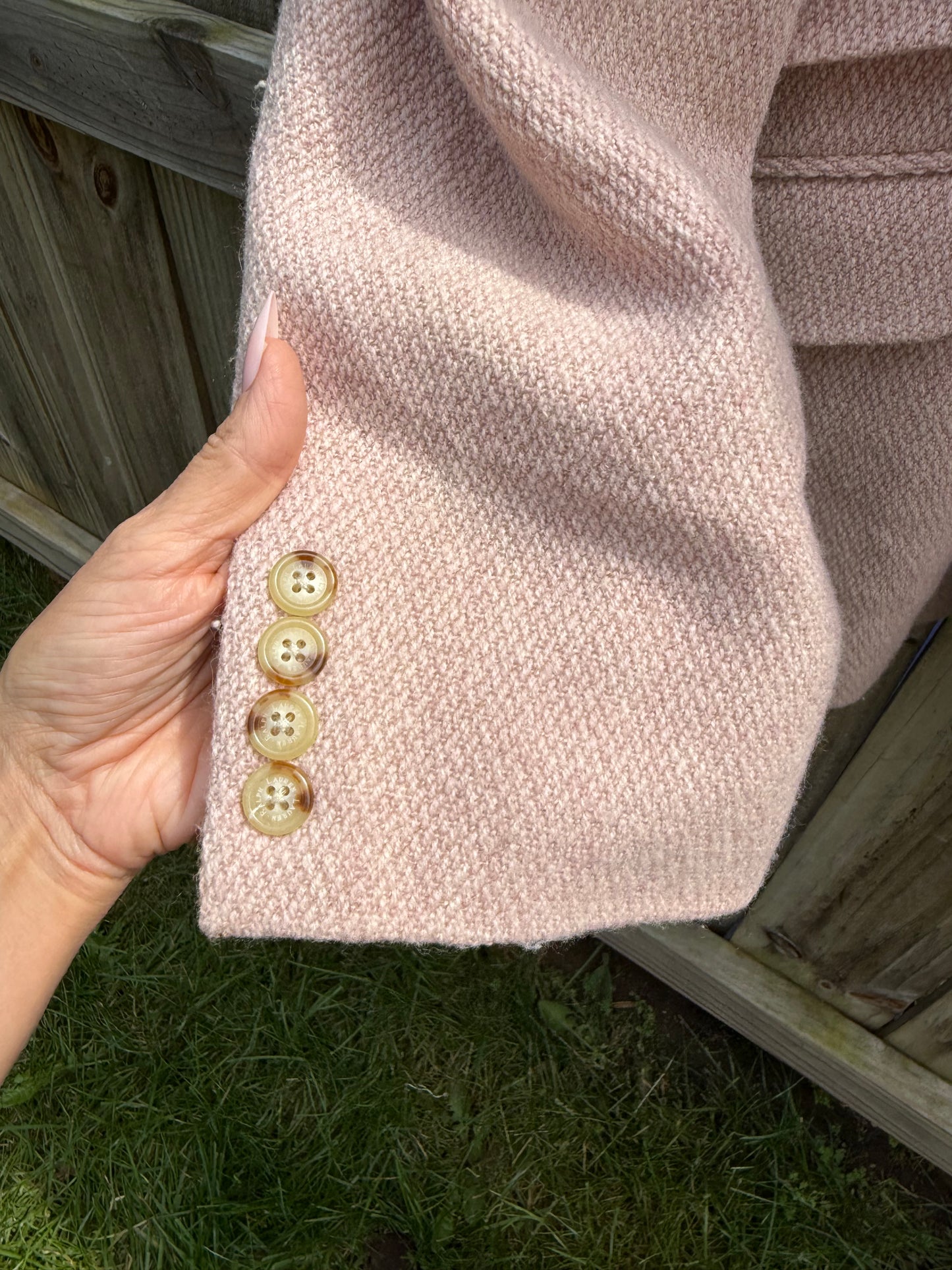 Lauren Ralph Lauren Wool Blend Blazer Pink Size 14
