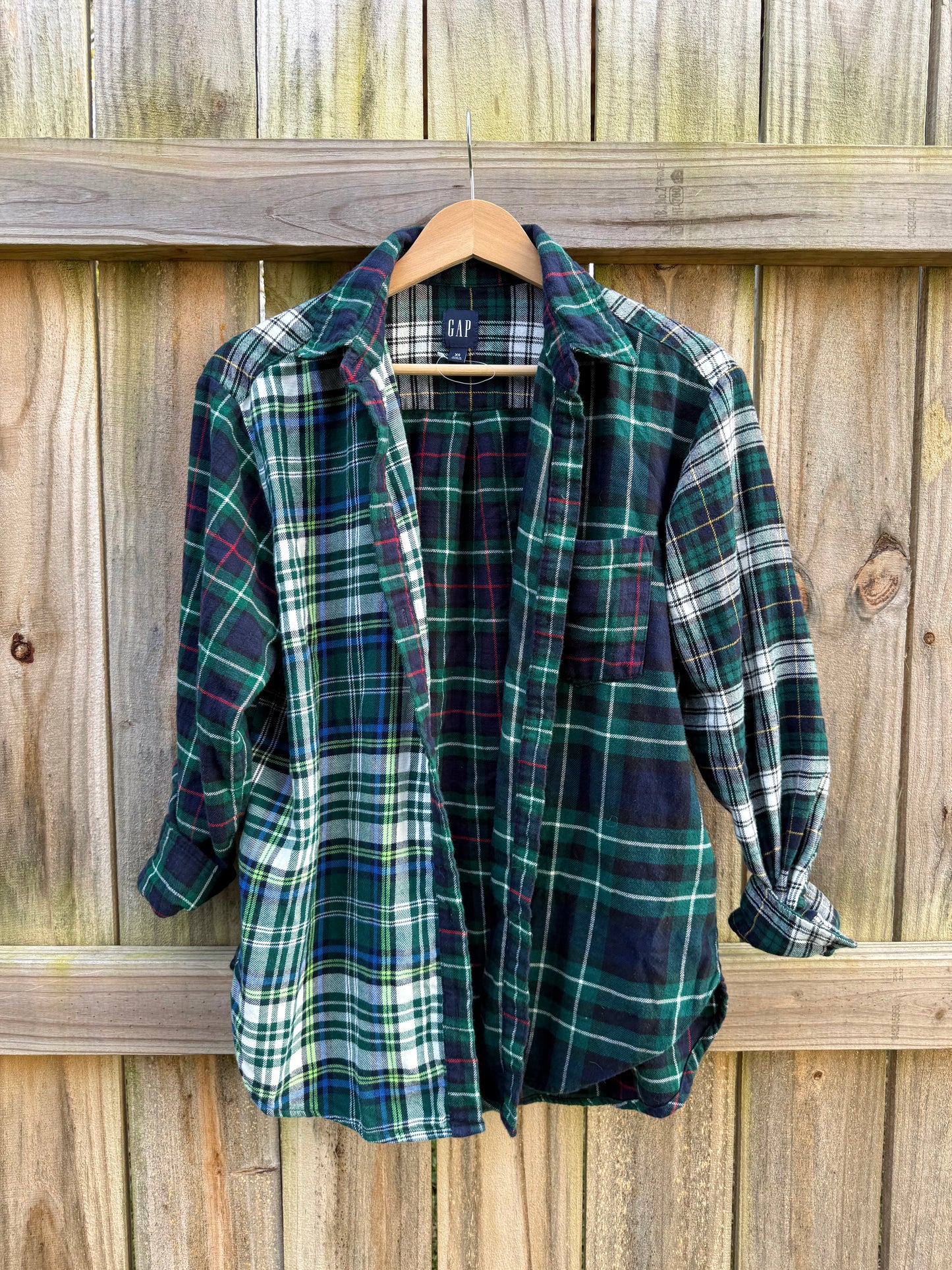 GAP Patchwork Flannel Cozy Vintage Shirt