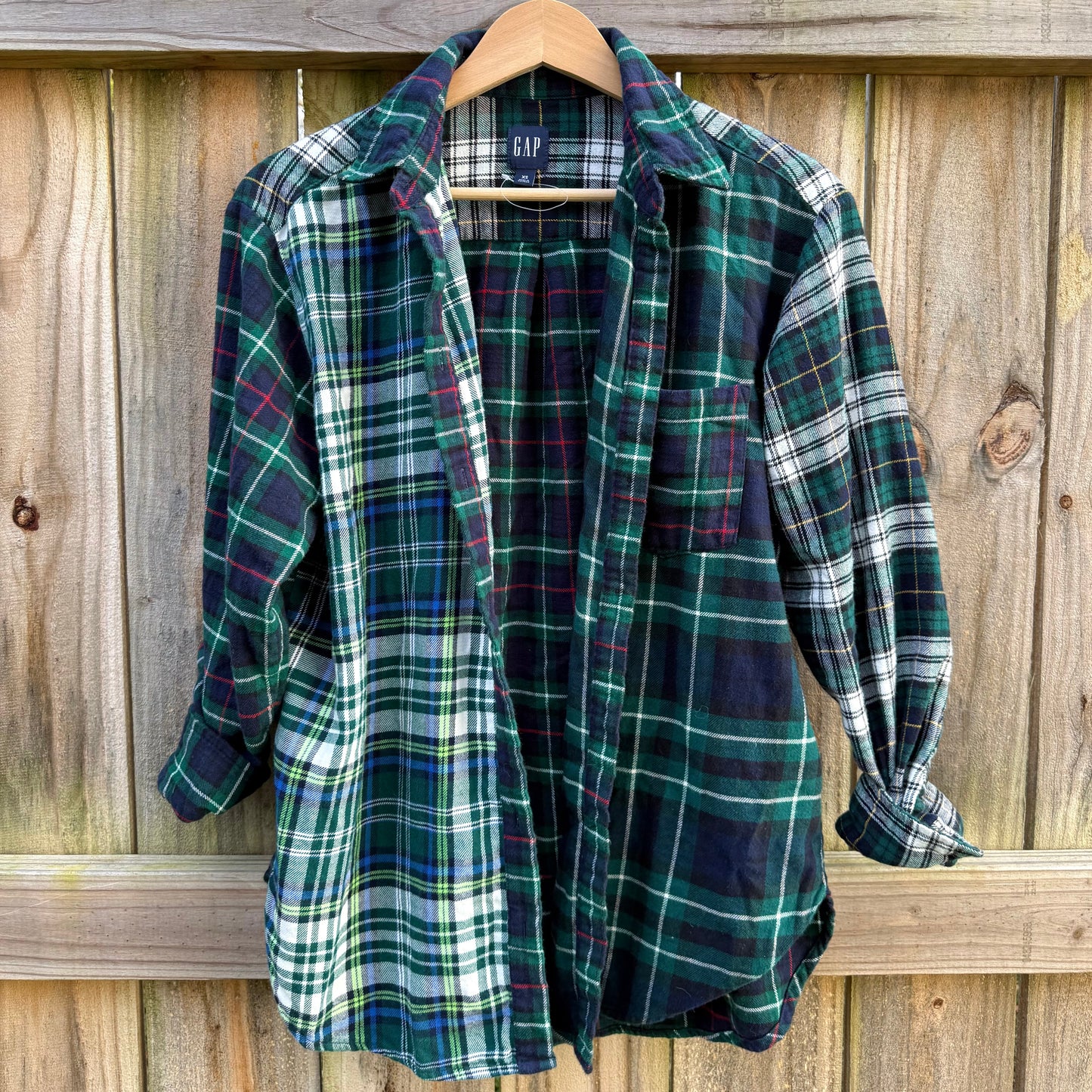 GAP Patchwork Flannel Cozy Vintage Shirt