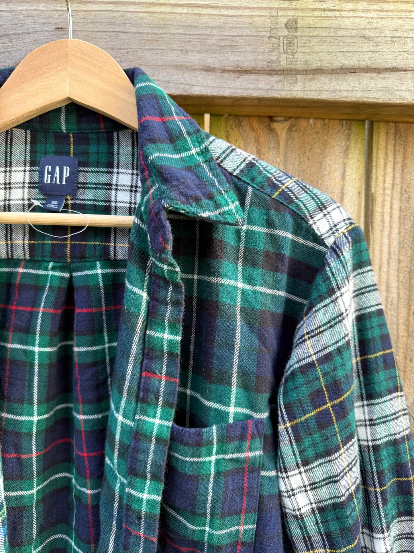 GAP Patchwork Flannel Cozy Vintage Shirt