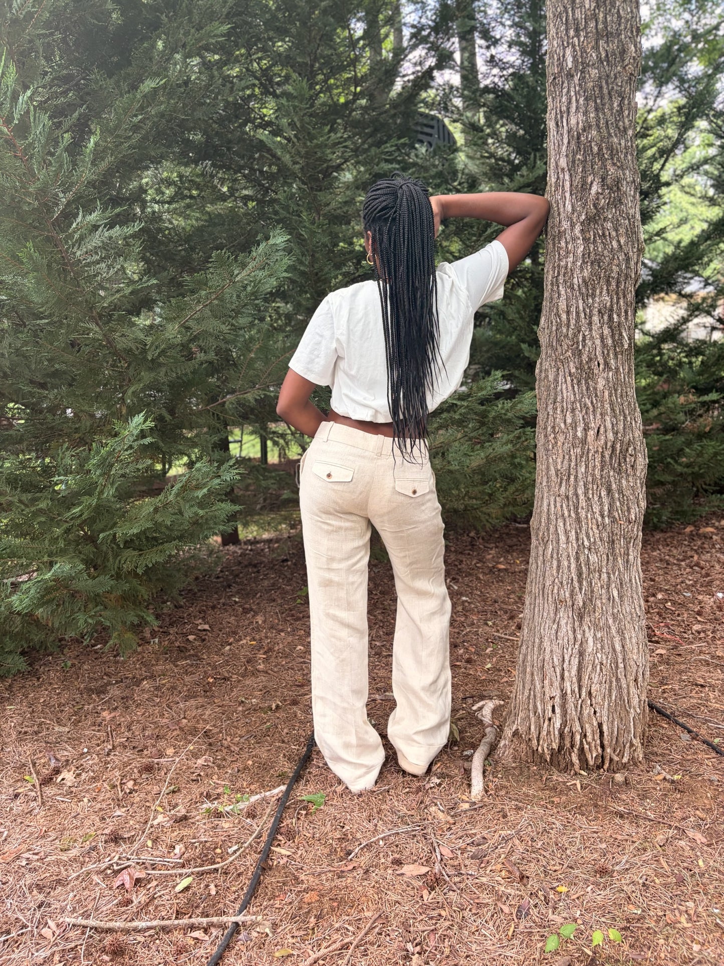 J.Crew 100% Linen Wide Leg Trouser Pants