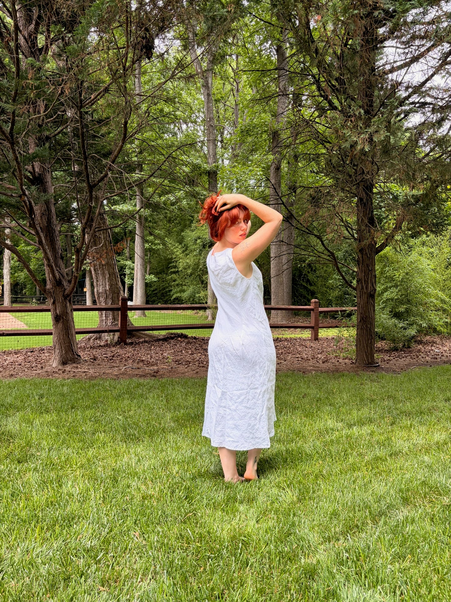 Reworked Brooks Brothers Irish Linen Dress