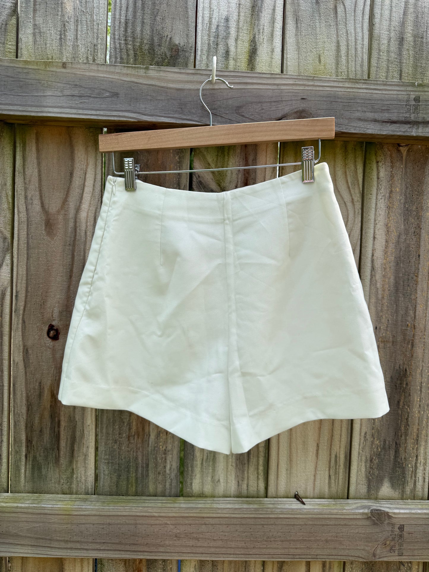 Zara Ivory Wrap Skort