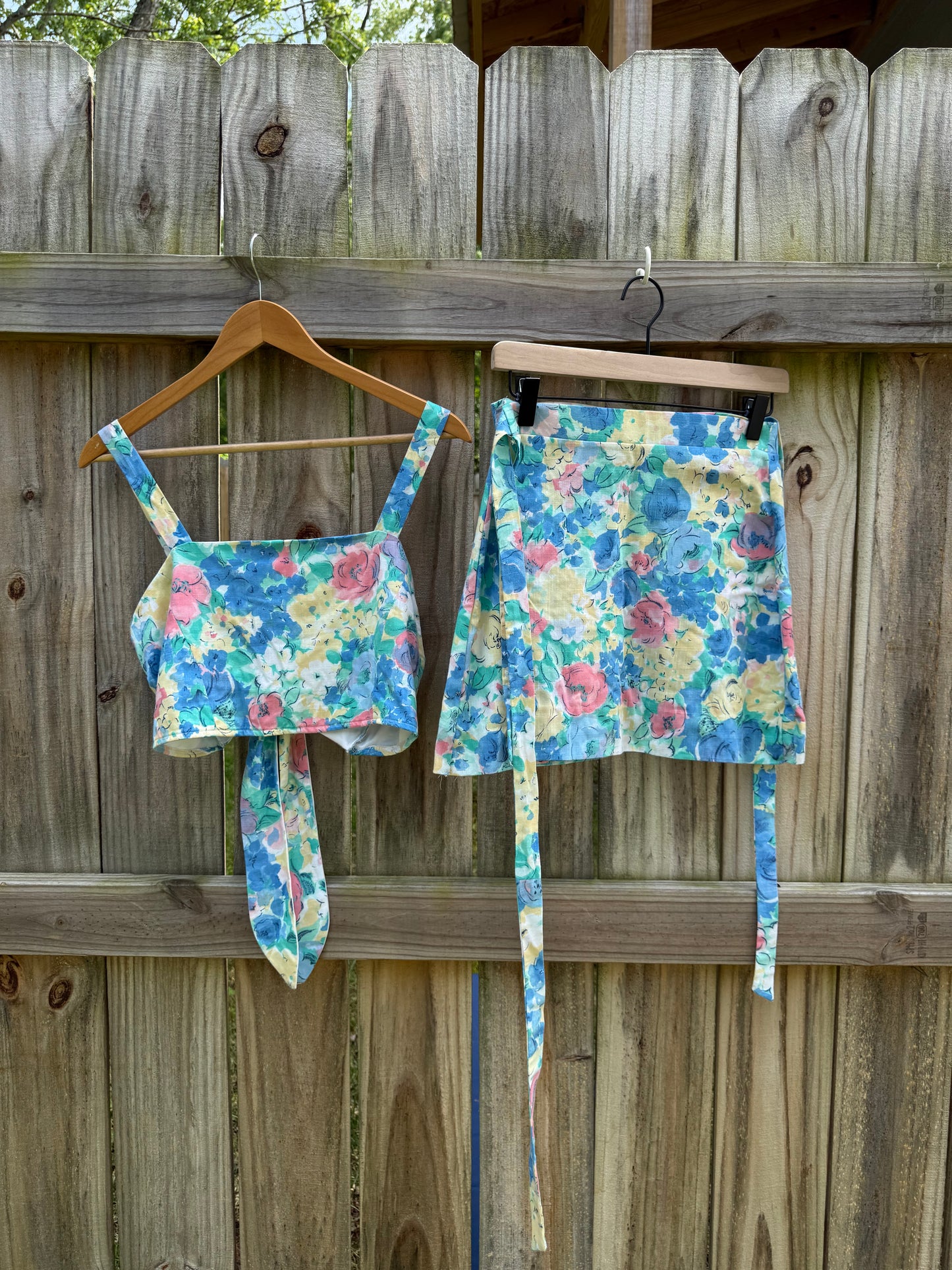Sunday Honey Reworked Vintage Floral Wrap Set