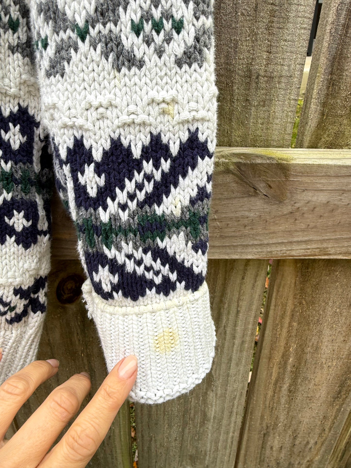 Vintage 90s GAP Fair Isle Boyfriend Sweater