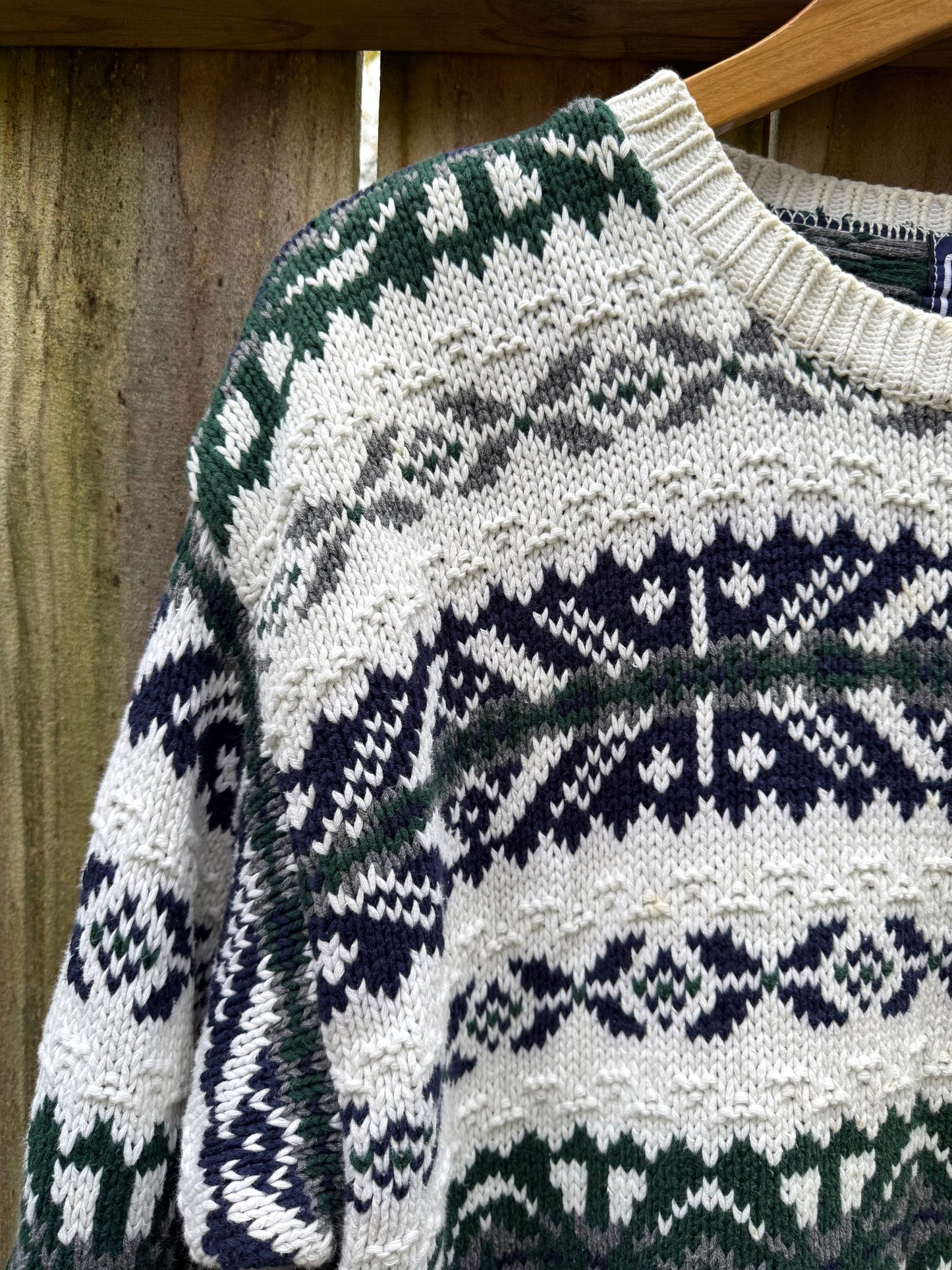 Vintage 90s GAP Fair Isle Boyfriend Sweater