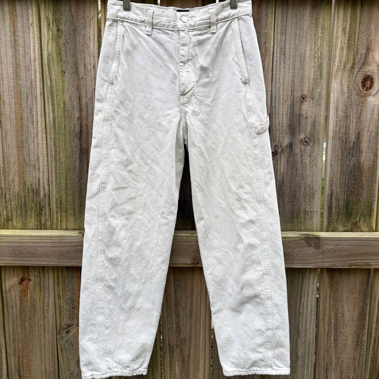 BDG Carpenter Pants Off-White Stone Utility Denim 27