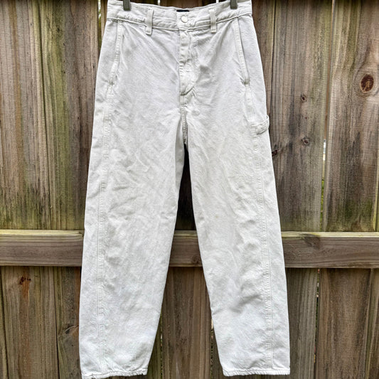 BDG Carpenter Pants Off-White Stone Utility Denim 27