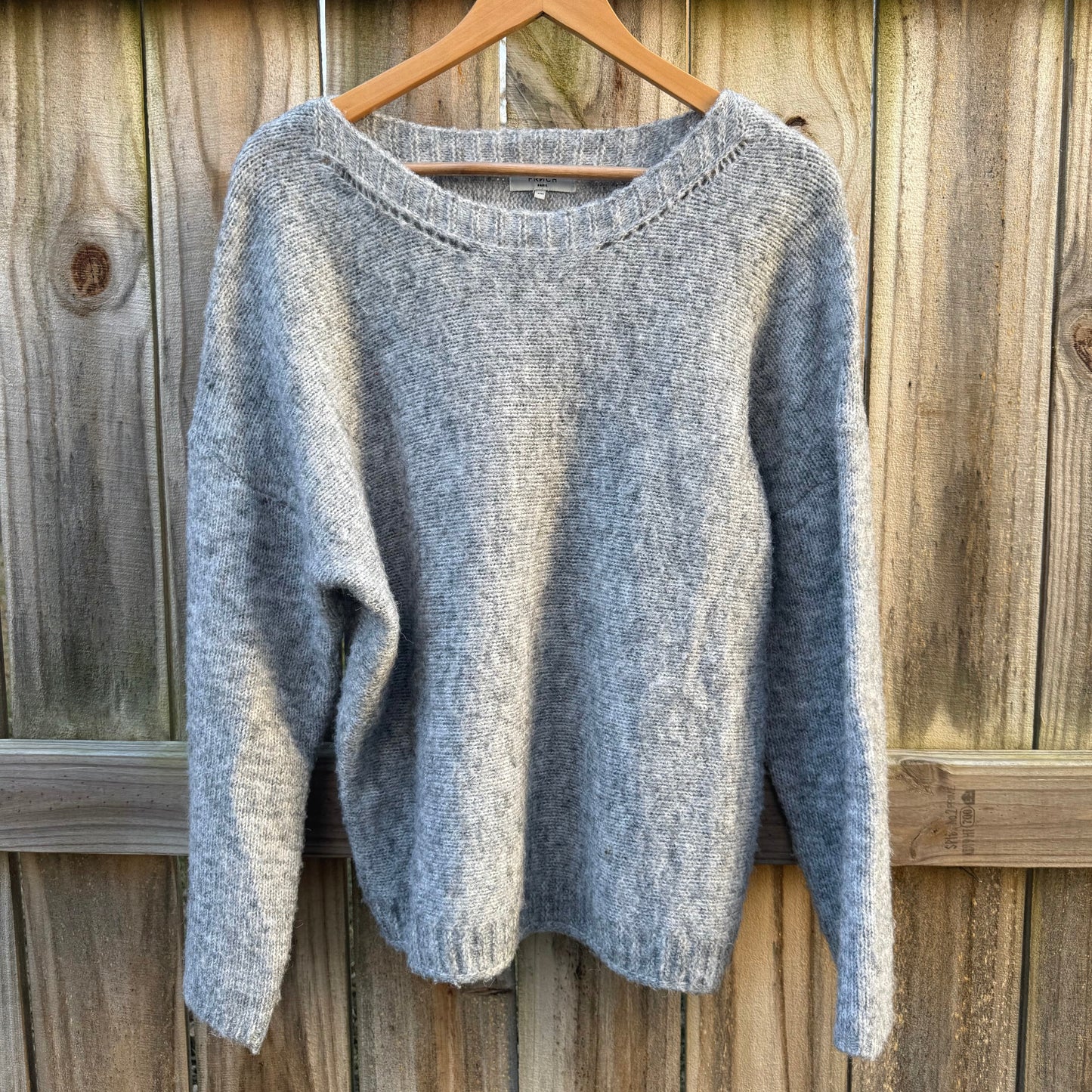 FRNCH Paris Soft Gray Knit Sweater - Small