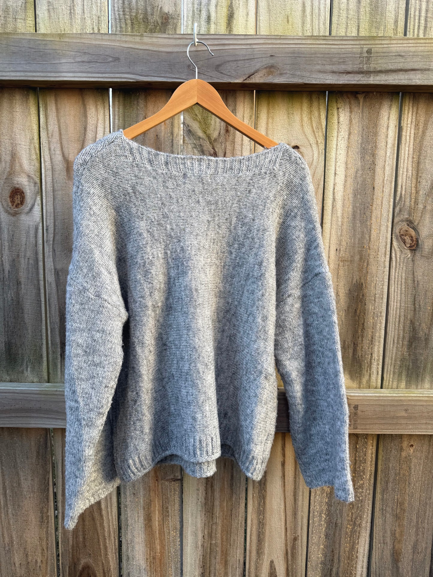 FRNCH Paris Soft Gray Knit Sweater - Small
