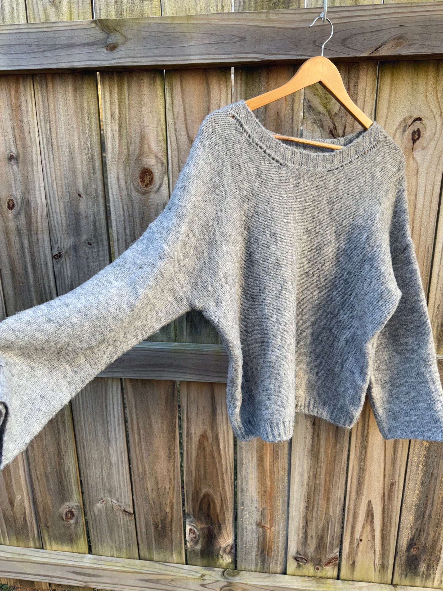 FRNCH Paris Soft Gray Knit Sweater - Small
