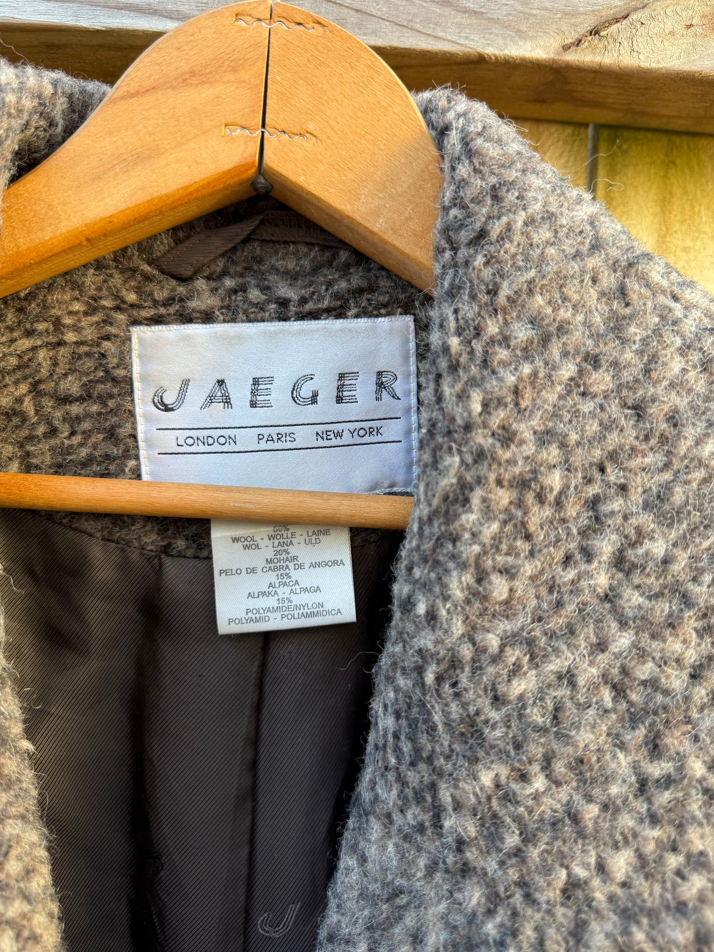 Vintage Jaeger Wool Blend Double-Breasted Jacket
