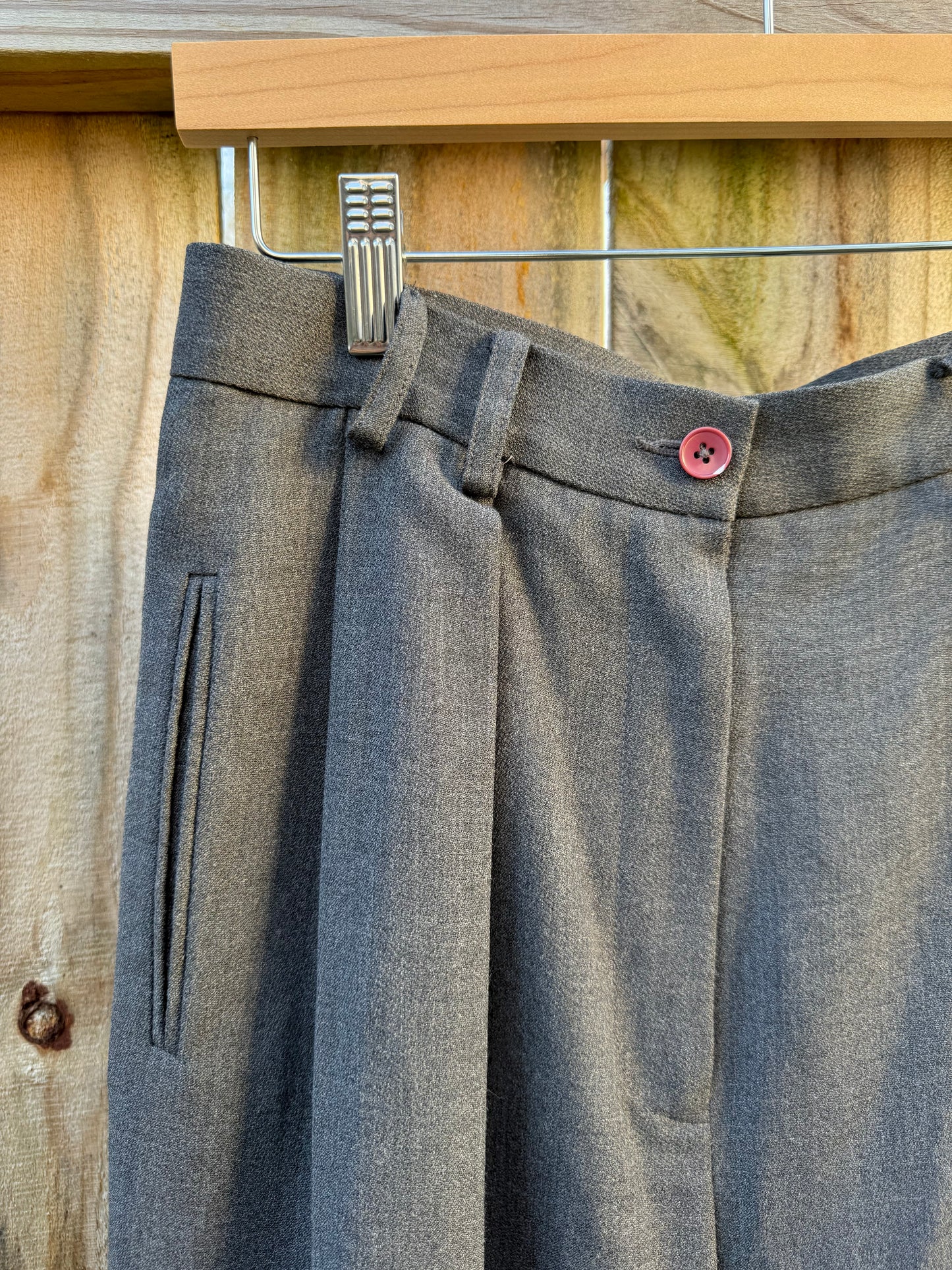 Vintage Eddie Bauer Charcoal Wool Trousers