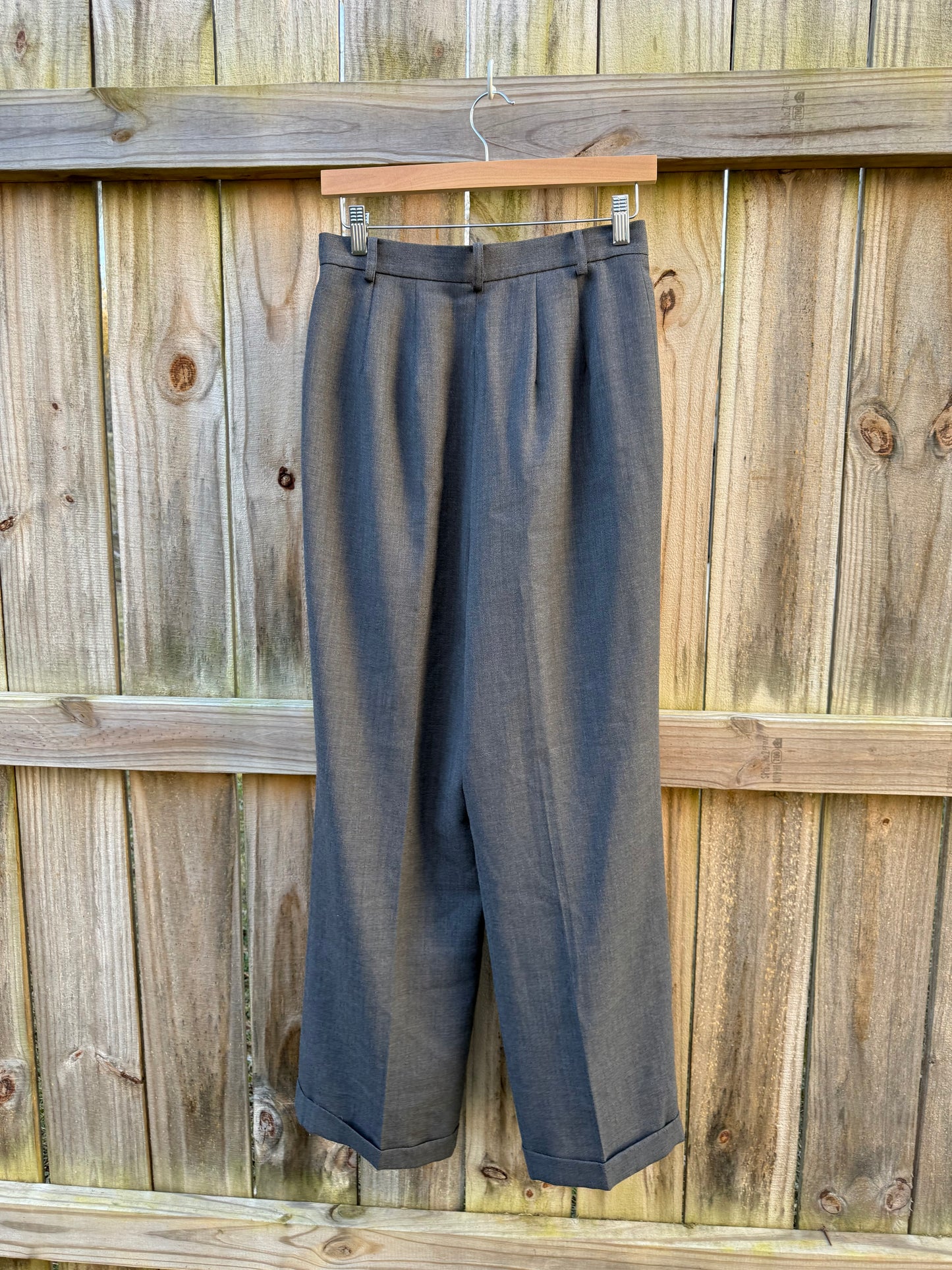 Vintage Eddie Bauer Charcoal Wool Trousers