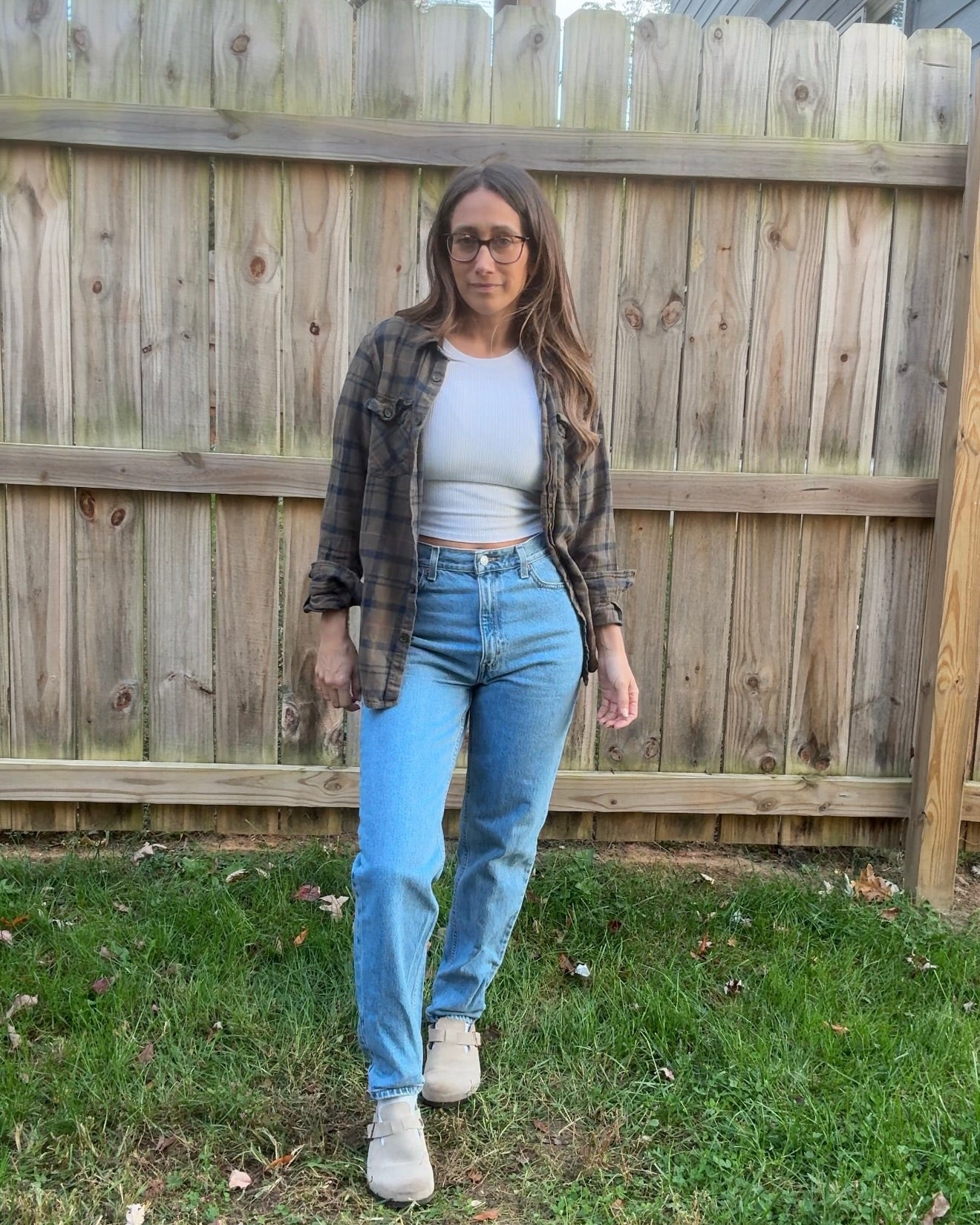 Wituli Olive + Navy Faded Flannel Shirt