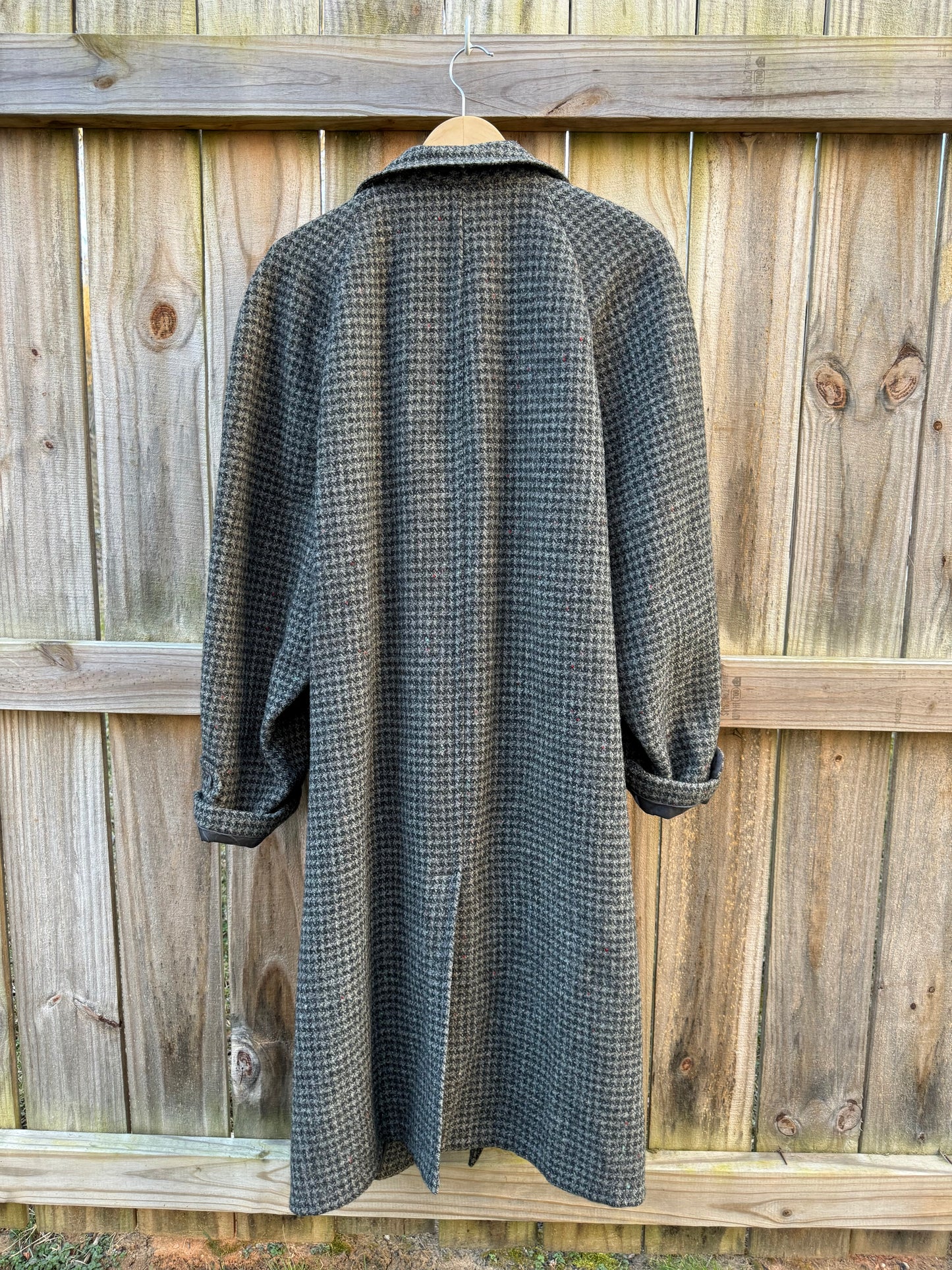 Vintage Harris Tweed Longline Wool Coat