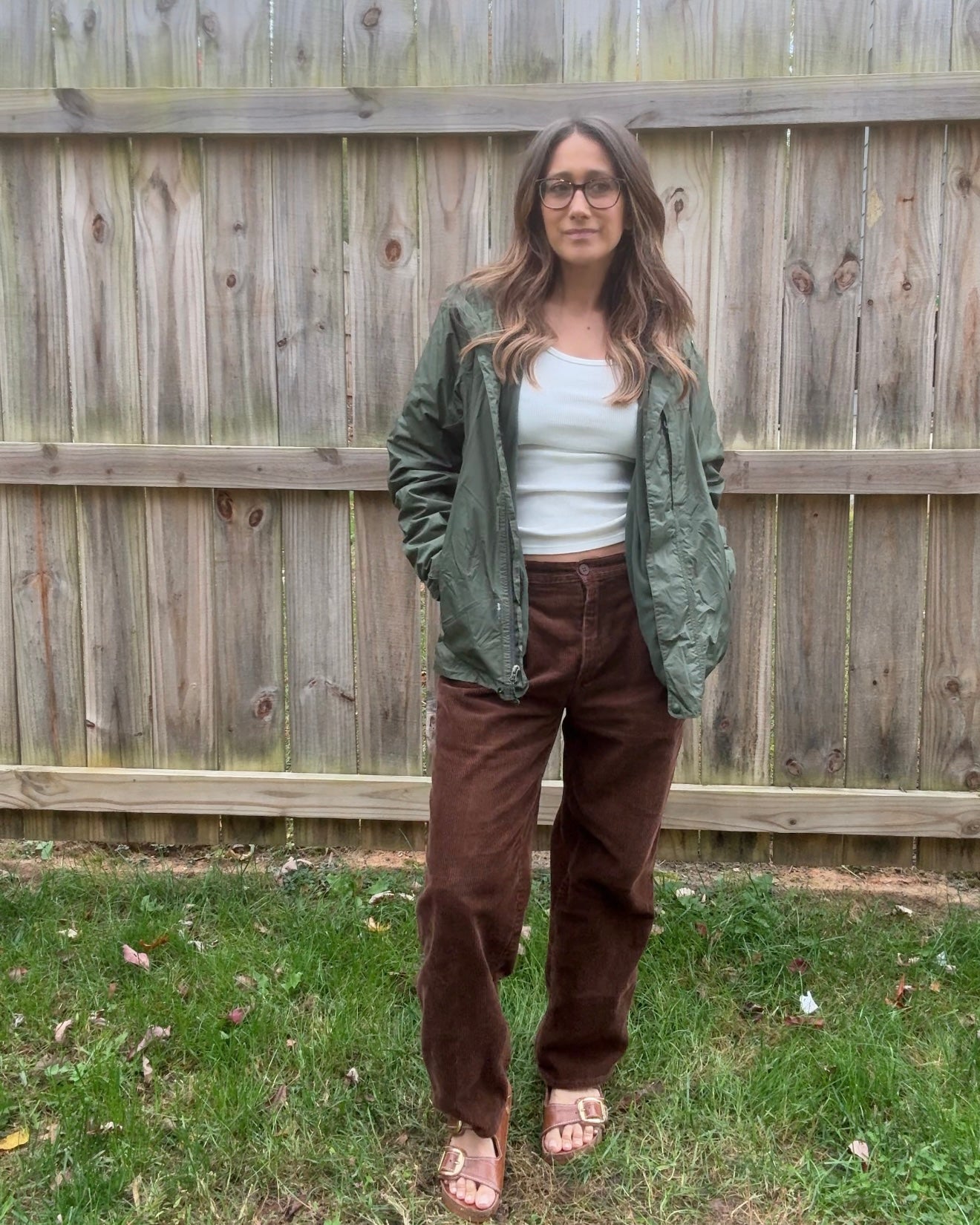 L.L.Bean Forest Green Shell Jacket - Fleece Lined - Olive