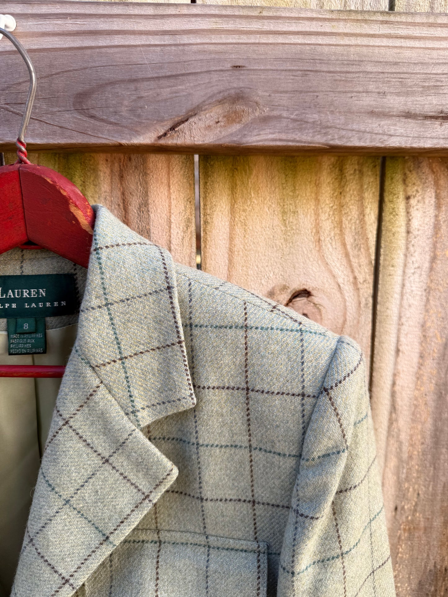 Lauren Ralph Lauren Wool Windowpane Blazer