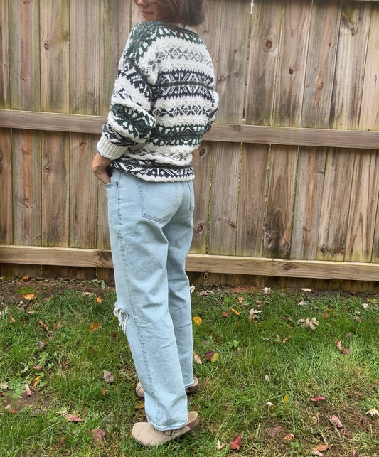 Abercrombie “The Baggy” Low Rise Distressed Jeans Slouchy