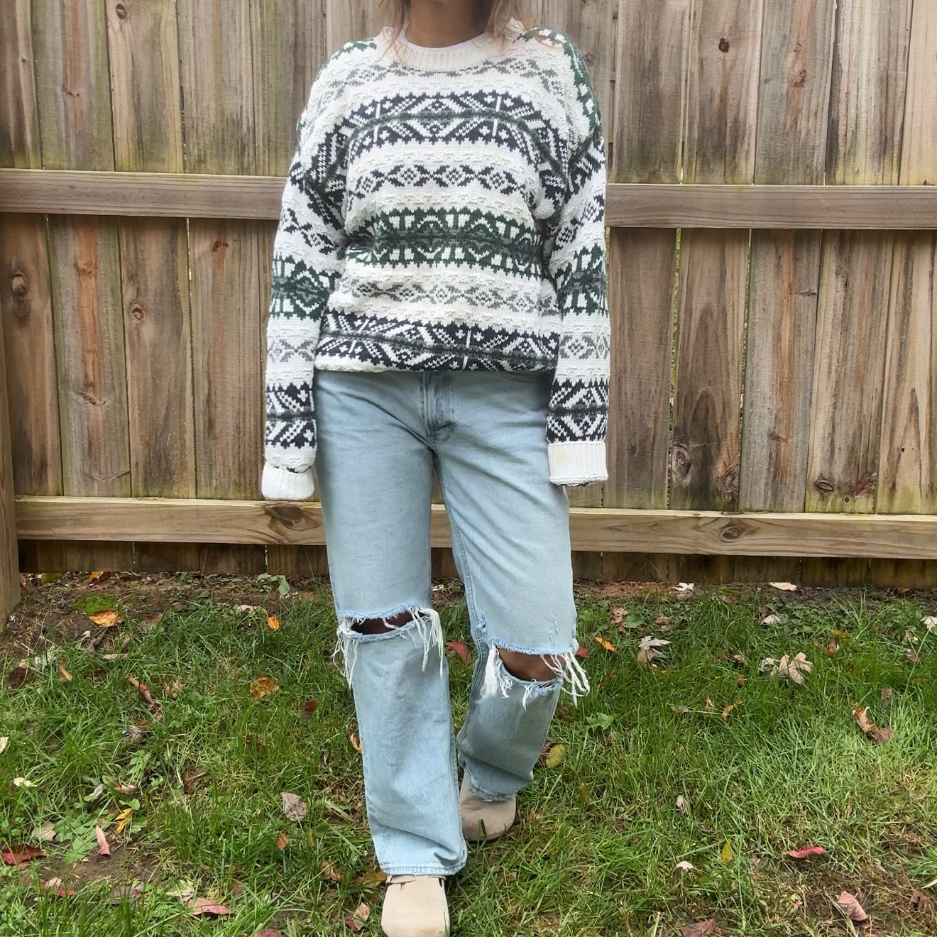 Abercrombie “The Baggy” Low Rise Distressed Jeans Slouchy