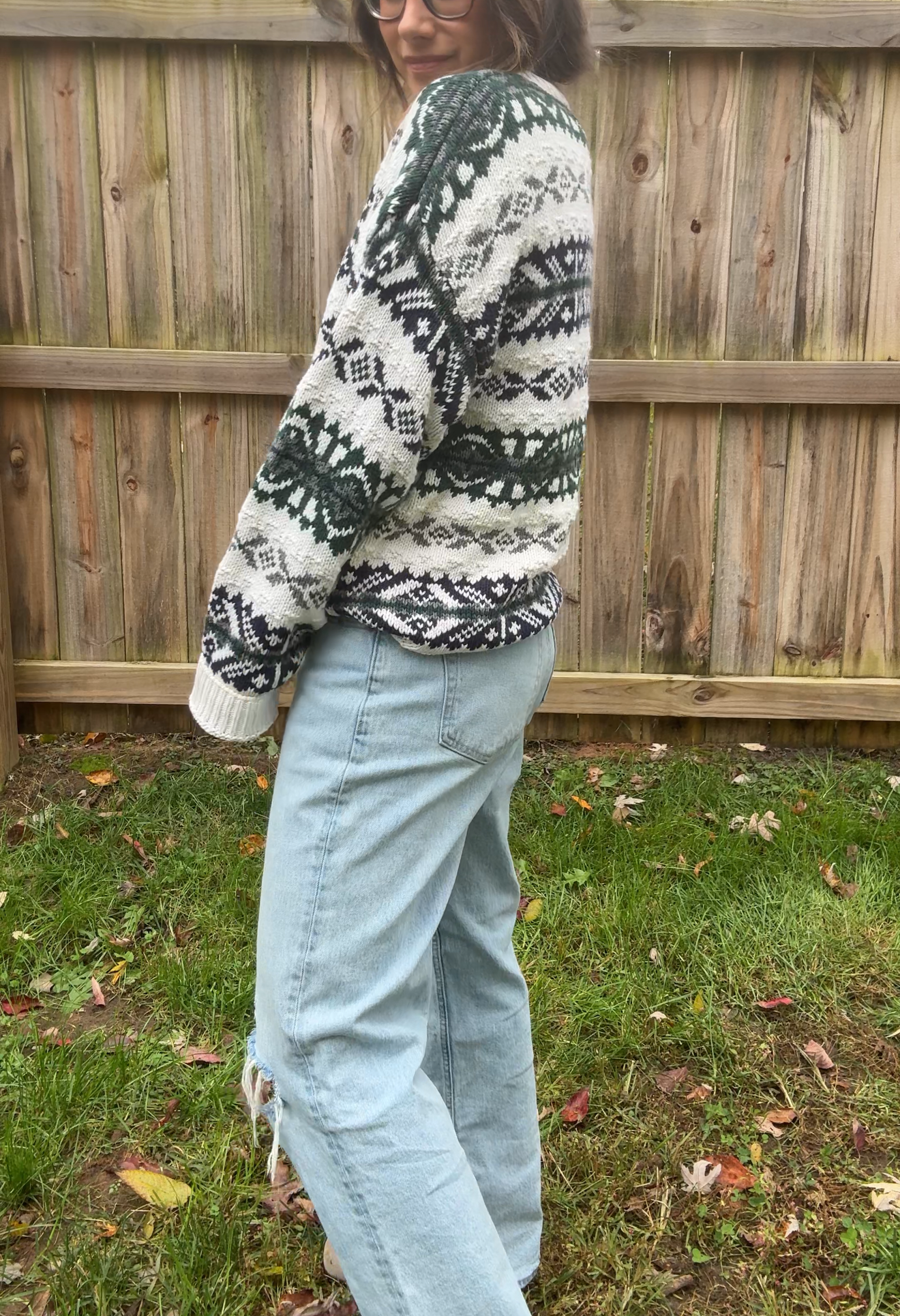 Vintage 90s GAP Fair Isle Boyfriend Sweater