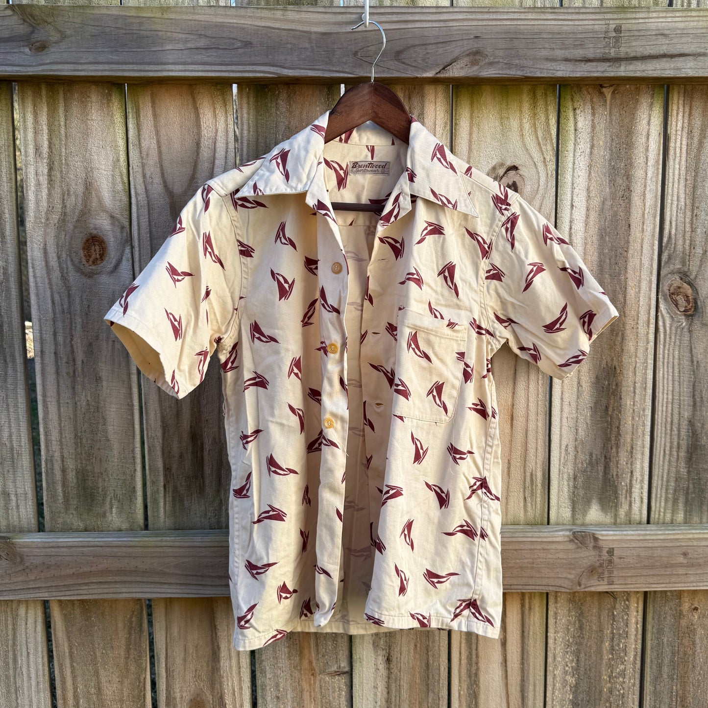Brentwood Sailboat Print Button Down