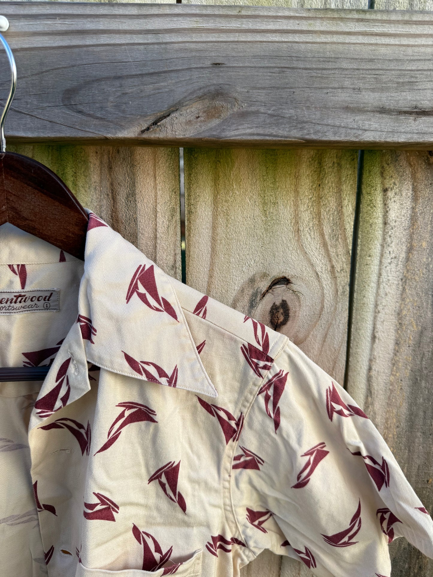 Brentwood Sailboat Print Button Down