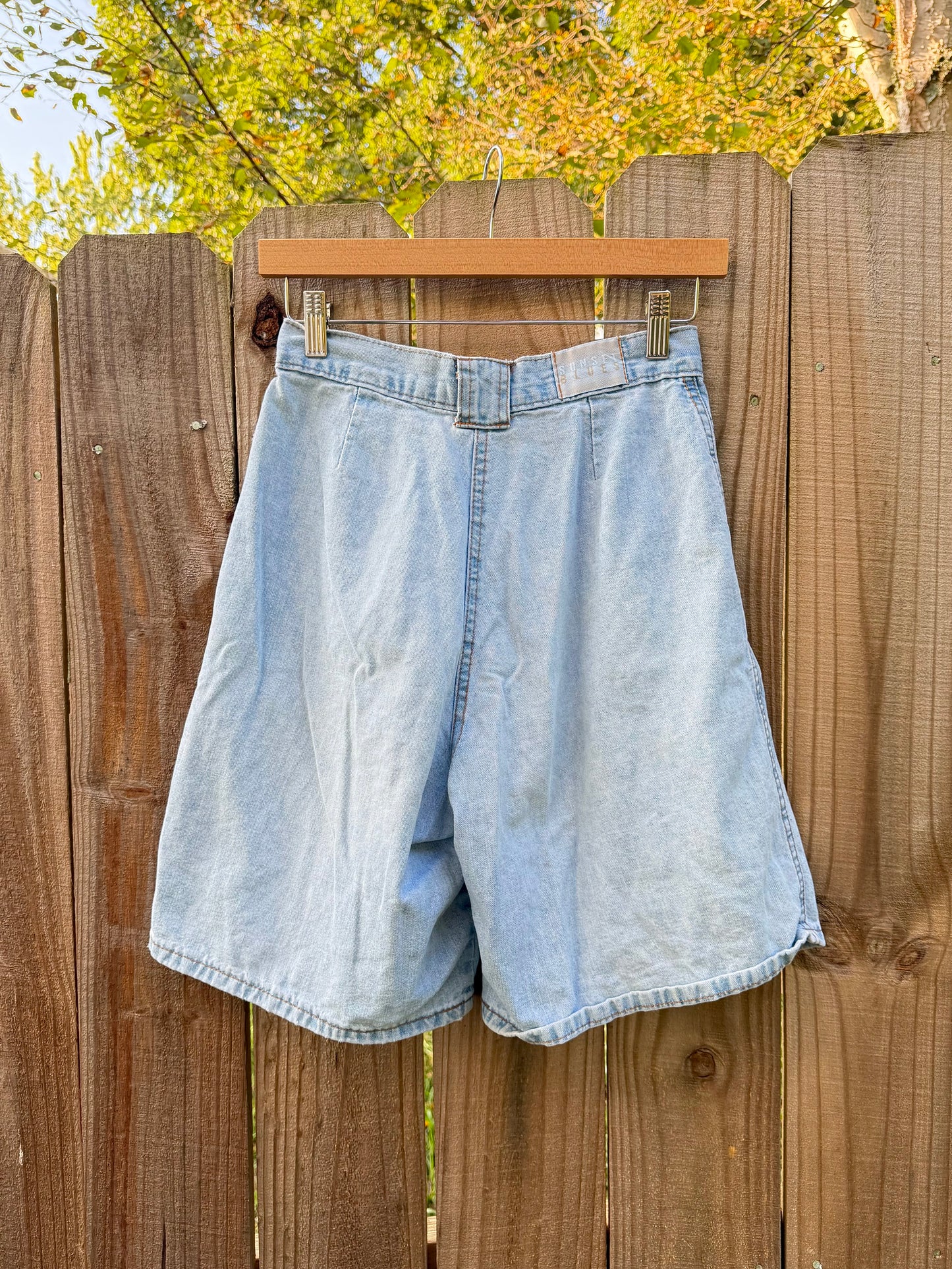 SUNSET BLUES VINTAGE DENIM SHORTS