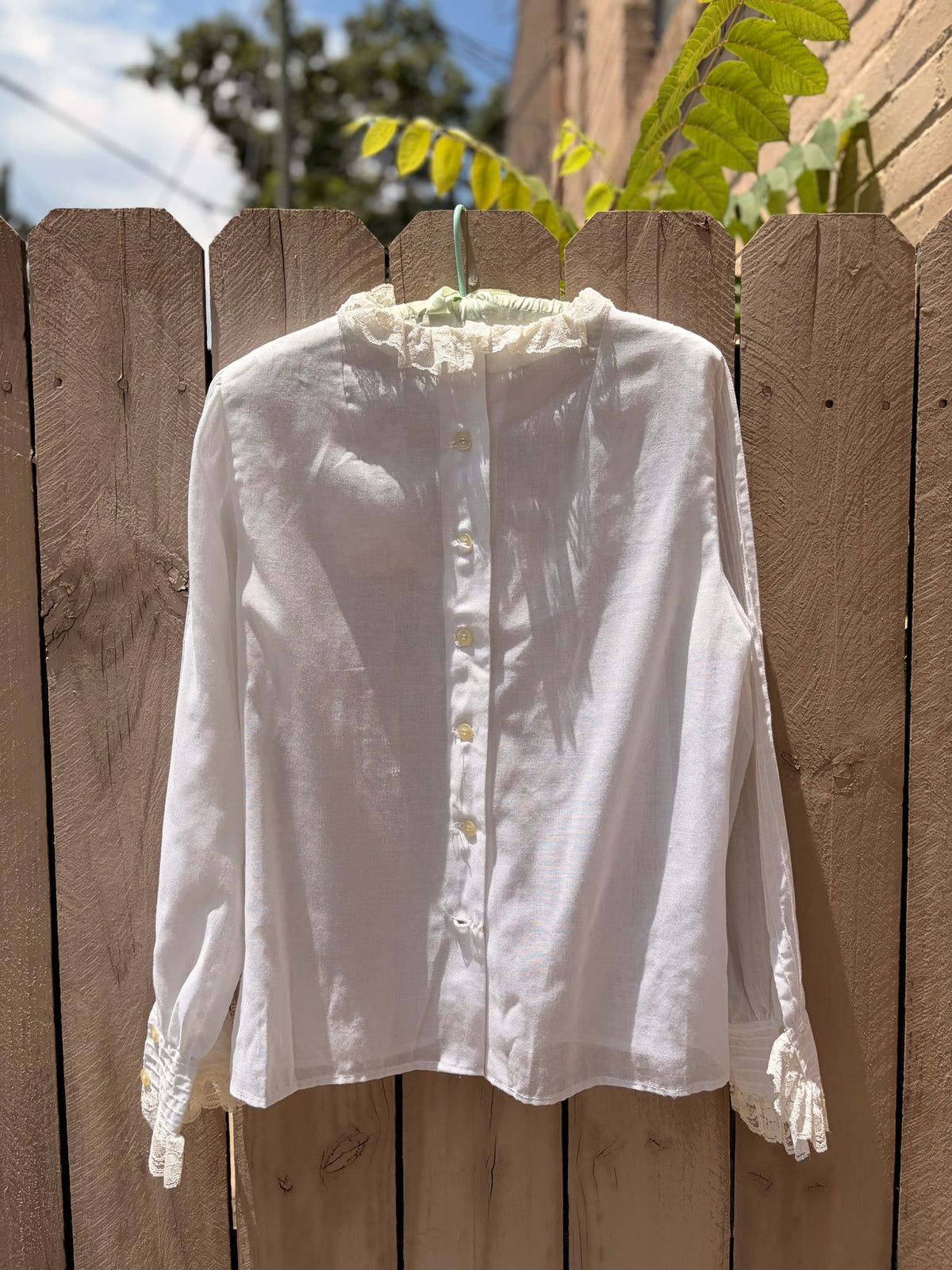 Vintage Femme Costa Rica Sheer Floral Blouse