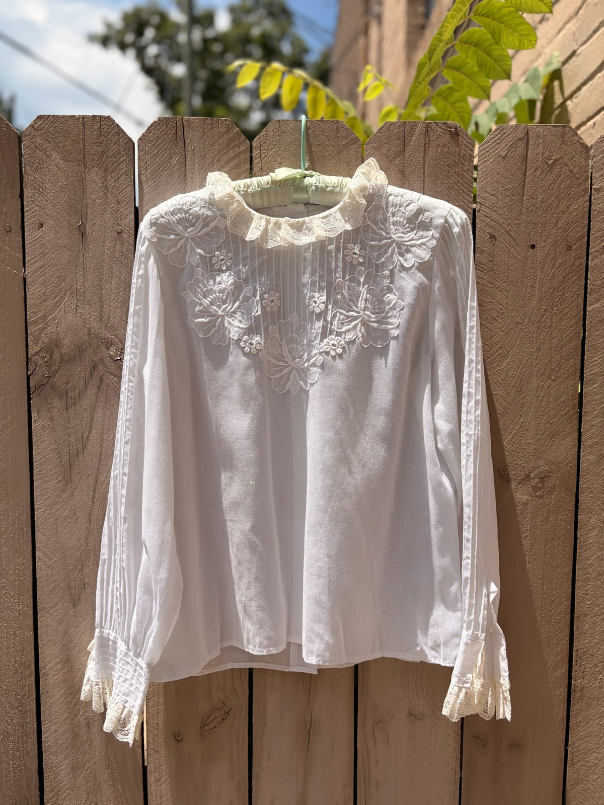 Vintage Femme Costa Rica Sheer Floral Blouse
