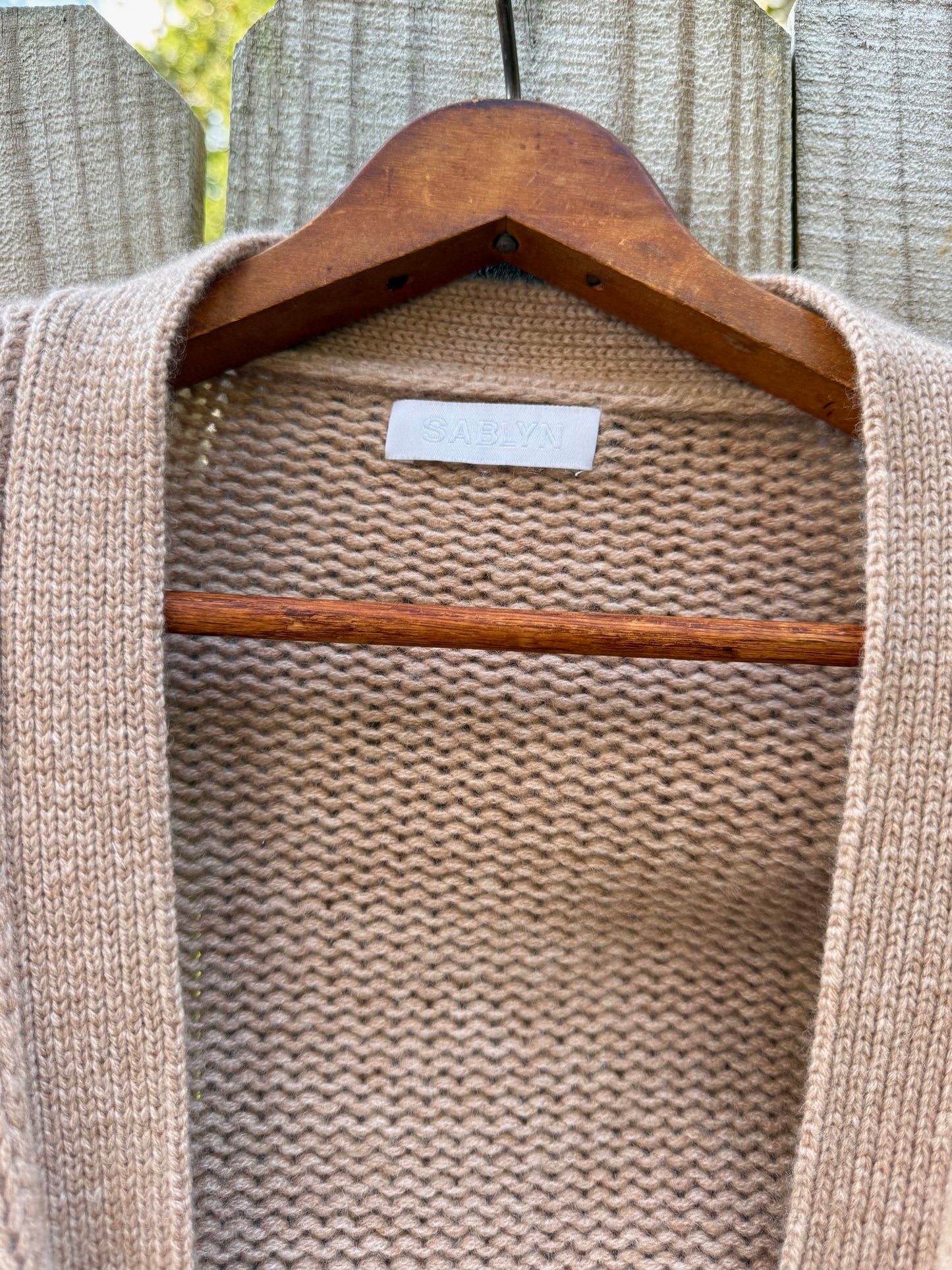 SABLYN CROPPED CASHMERE CARDIGAN — NEUTRAL BEIGE