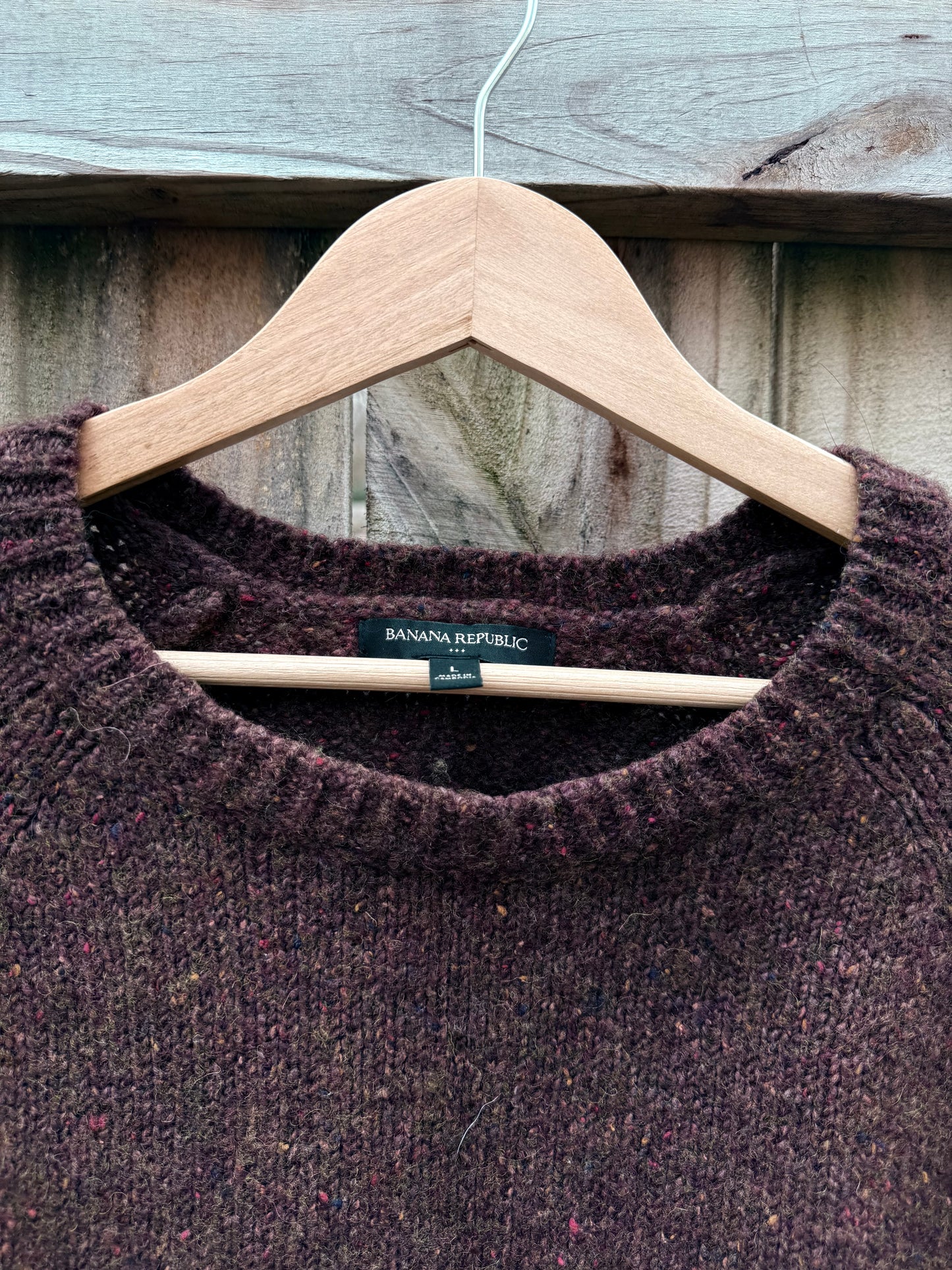 Vintage Banana Republic Donegal Wool Crewneck Sweater